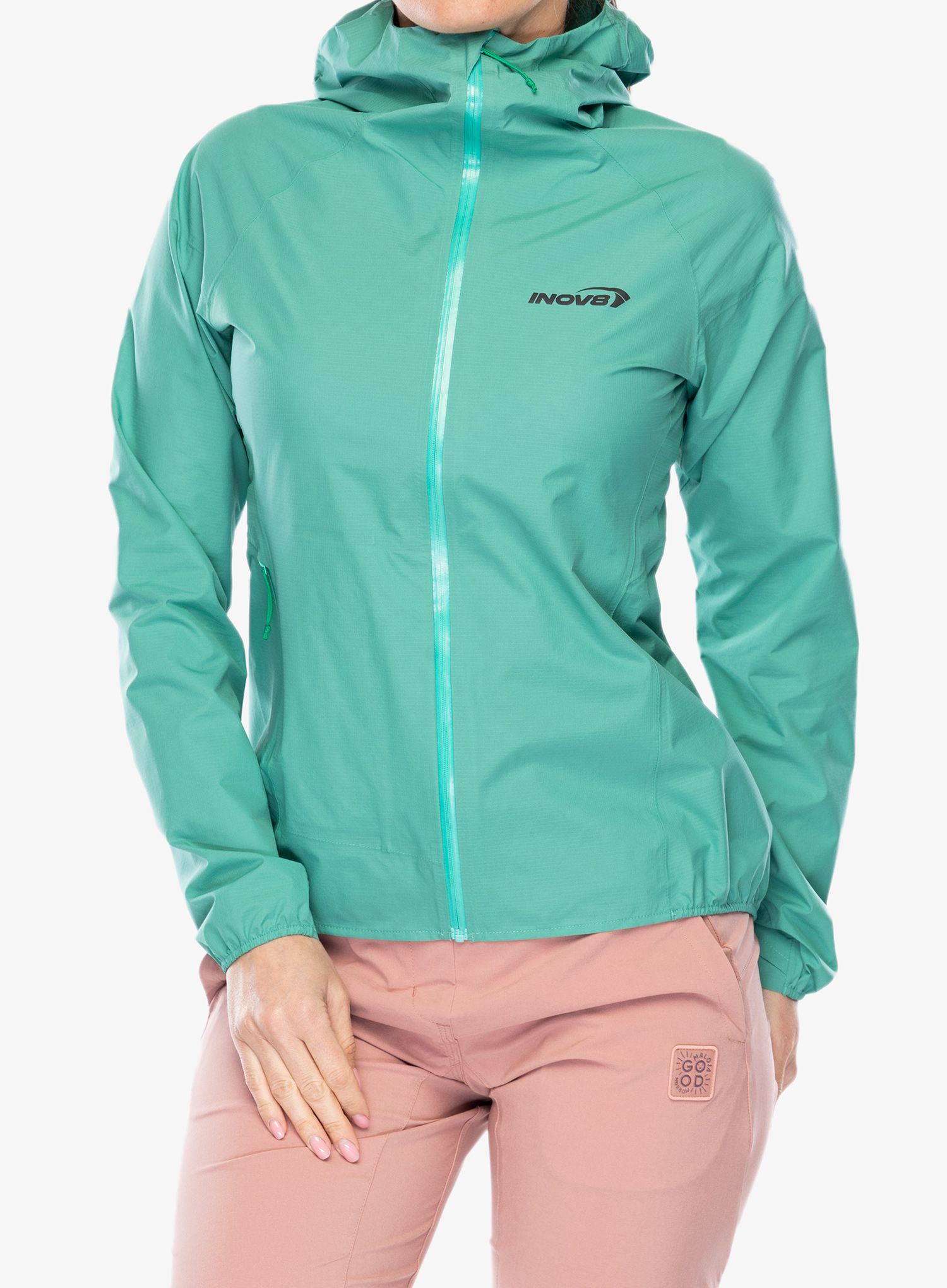 Běžecká bunda dámská Inov-8 Stormshell FZ V2 - aqua