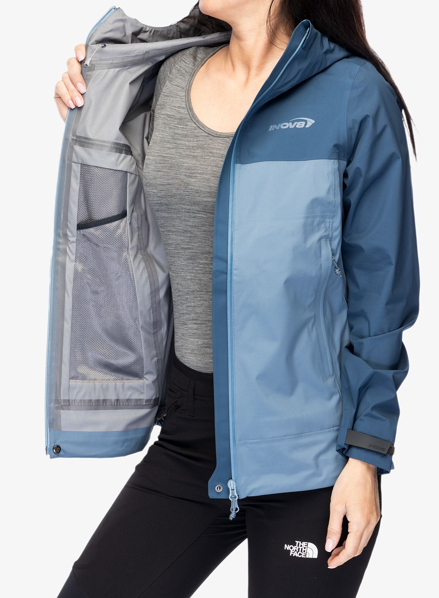 Dámská bunda do deště Inov-8 Venturelite Jacket FZ - navy/slate