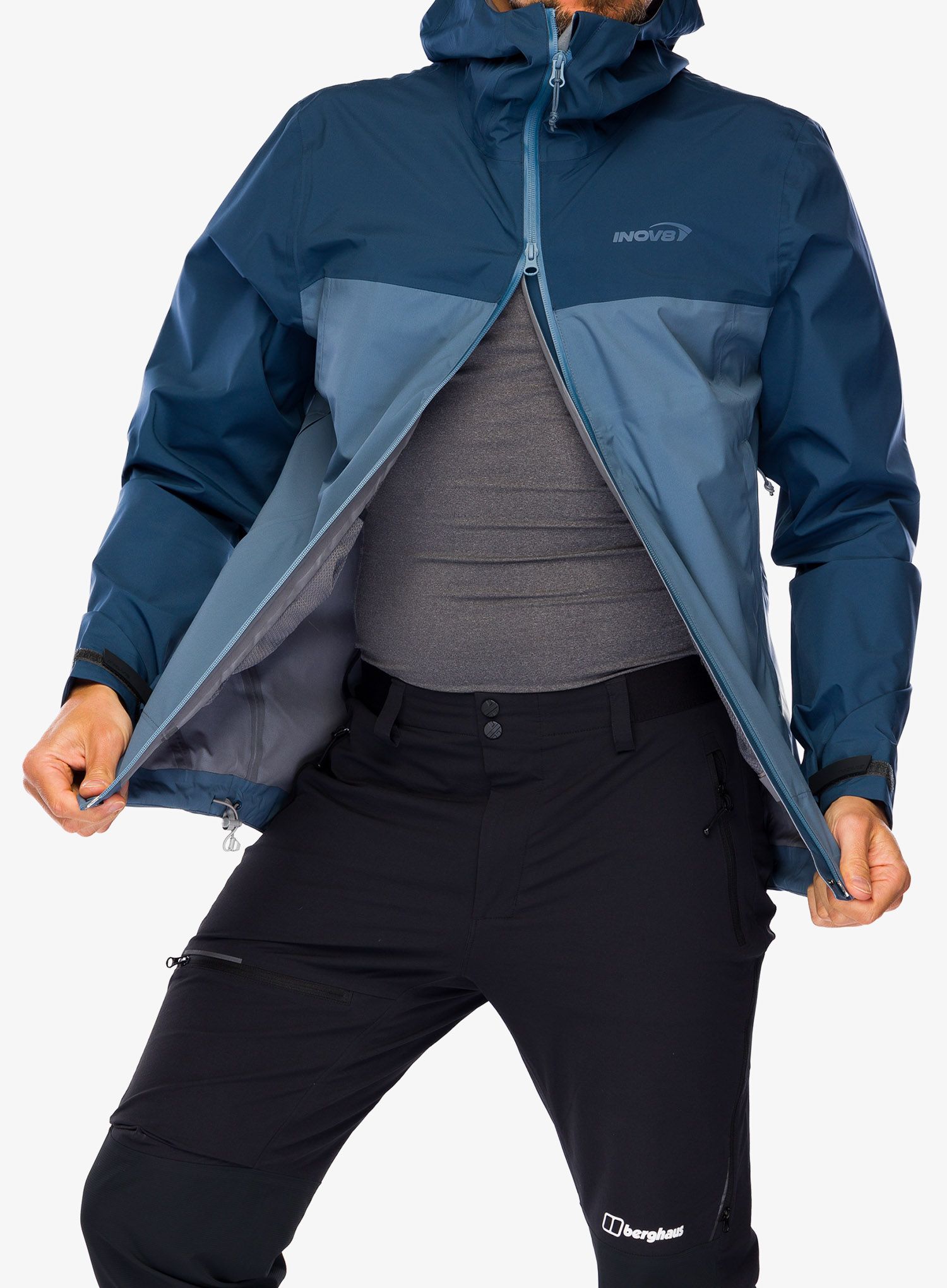 Bunda do deště Inov-8 Venturelite Jacket FZ - navy/slate