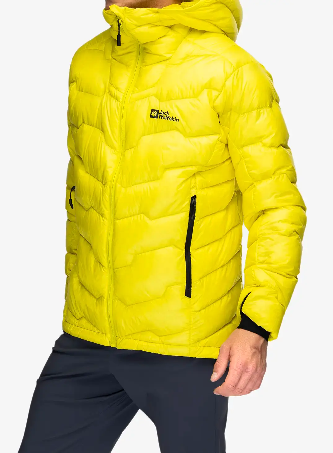 Péřová bunda Jack Wolfskin Alpspitze Down Hoody - firefly