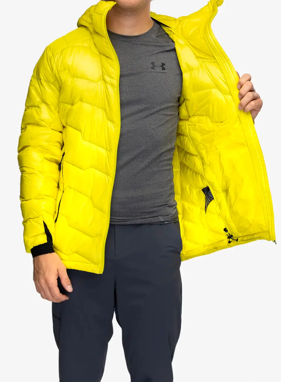 Péřová bunda Jack Wolfskin Alpspitze Down Hoody - firefly
