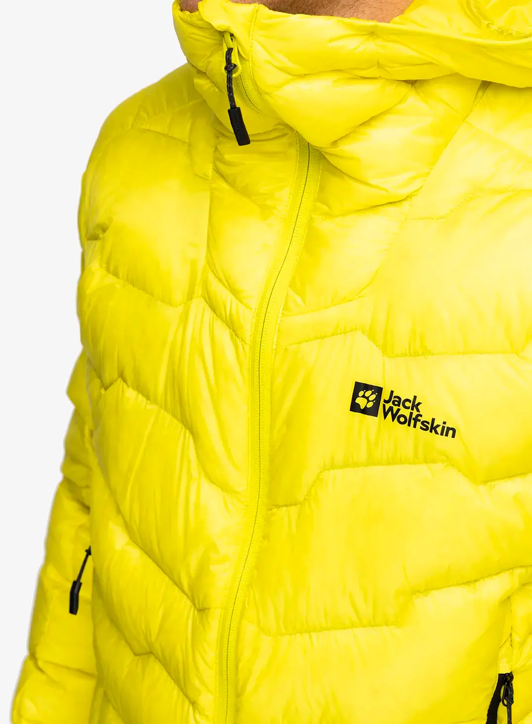 Péřová bunda Jack Wolfskin Alpspitze Down Hoody - firefly