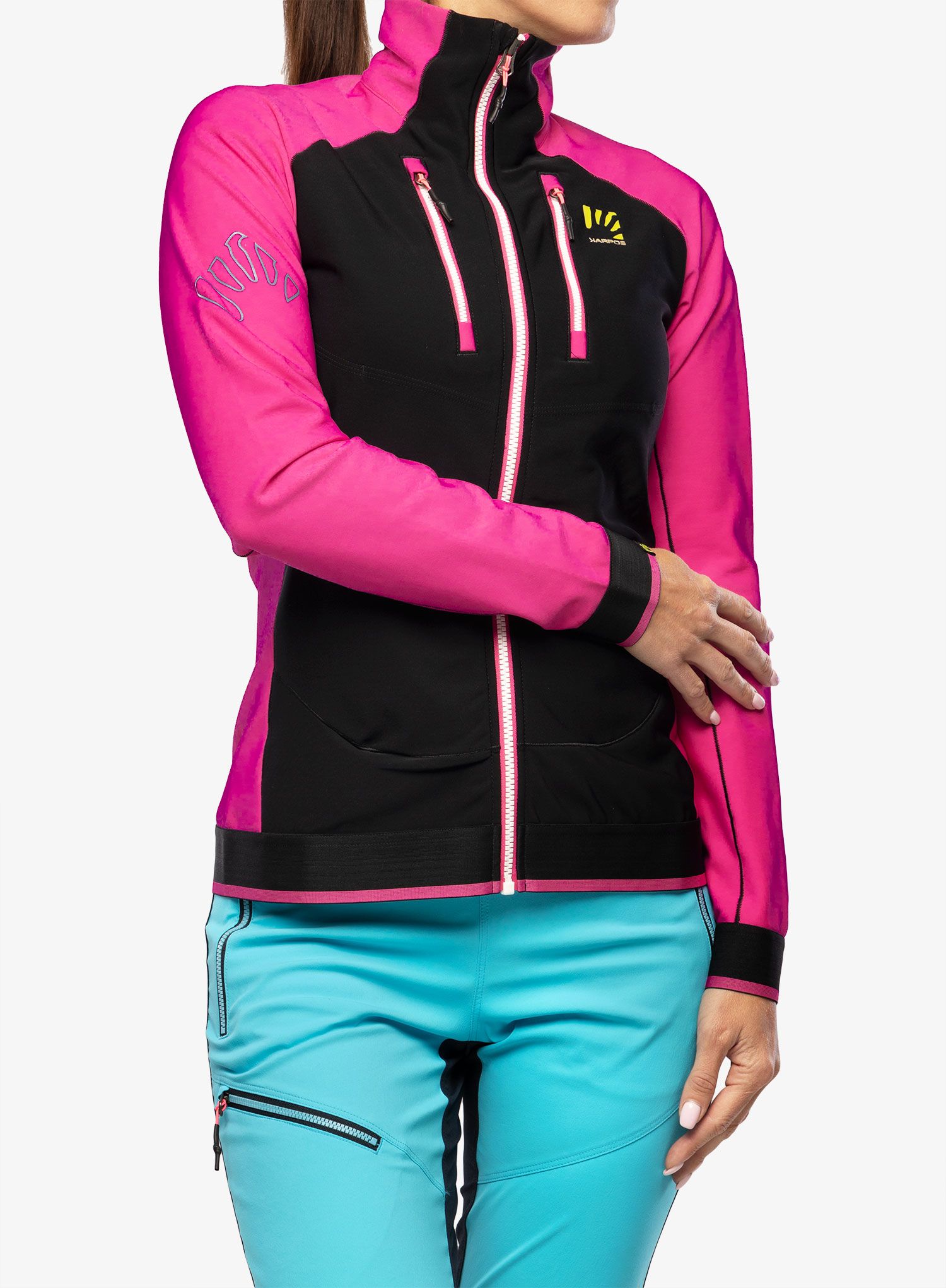 Dámská bunda skit Karpos Alagna Evo Jacket - black/cabaret