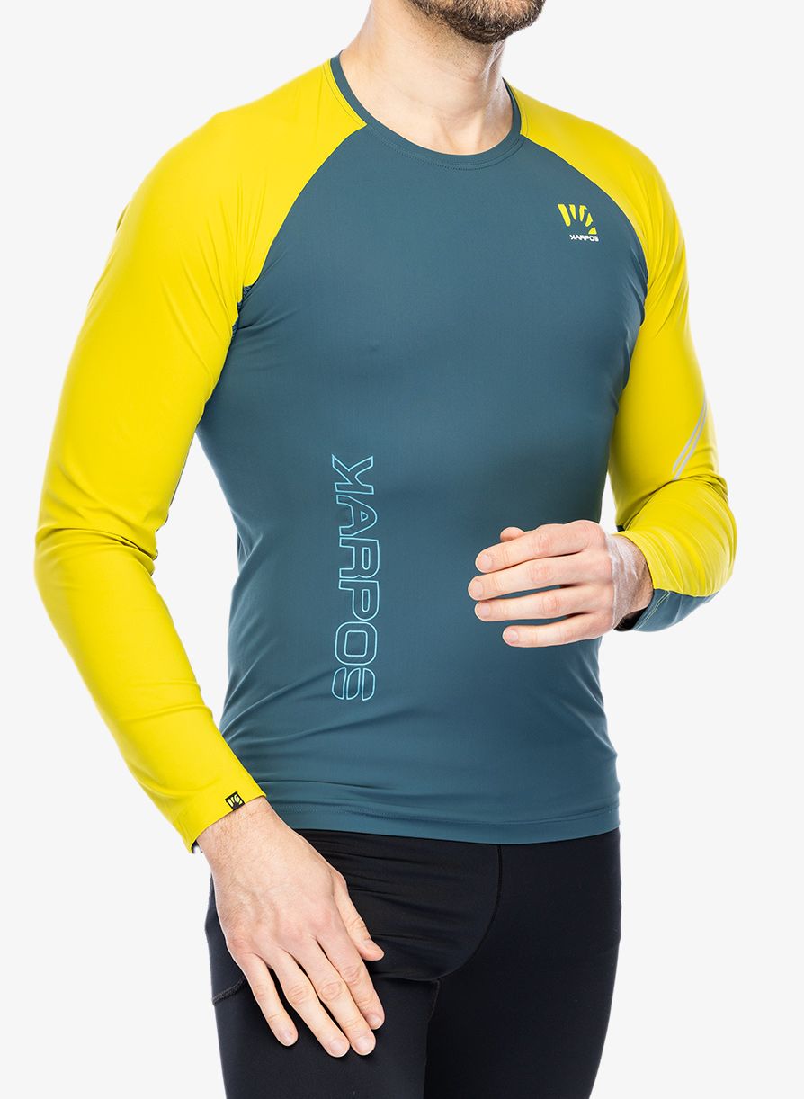 Mikina na běhání Karpos Lavaredo Jersey LS - stargazer/primrose