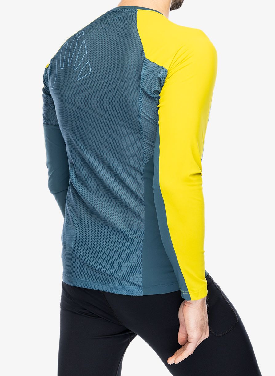 Mikina na běhání Karpos Lavaredo Jersey LS - stargazer/primrose