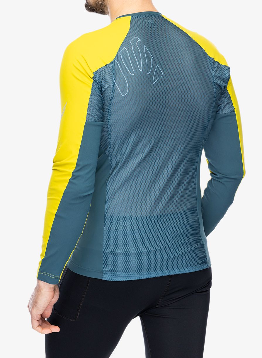 Mikina na běhání Karpos Lavaredo Jersey LS - stargazer/primrose