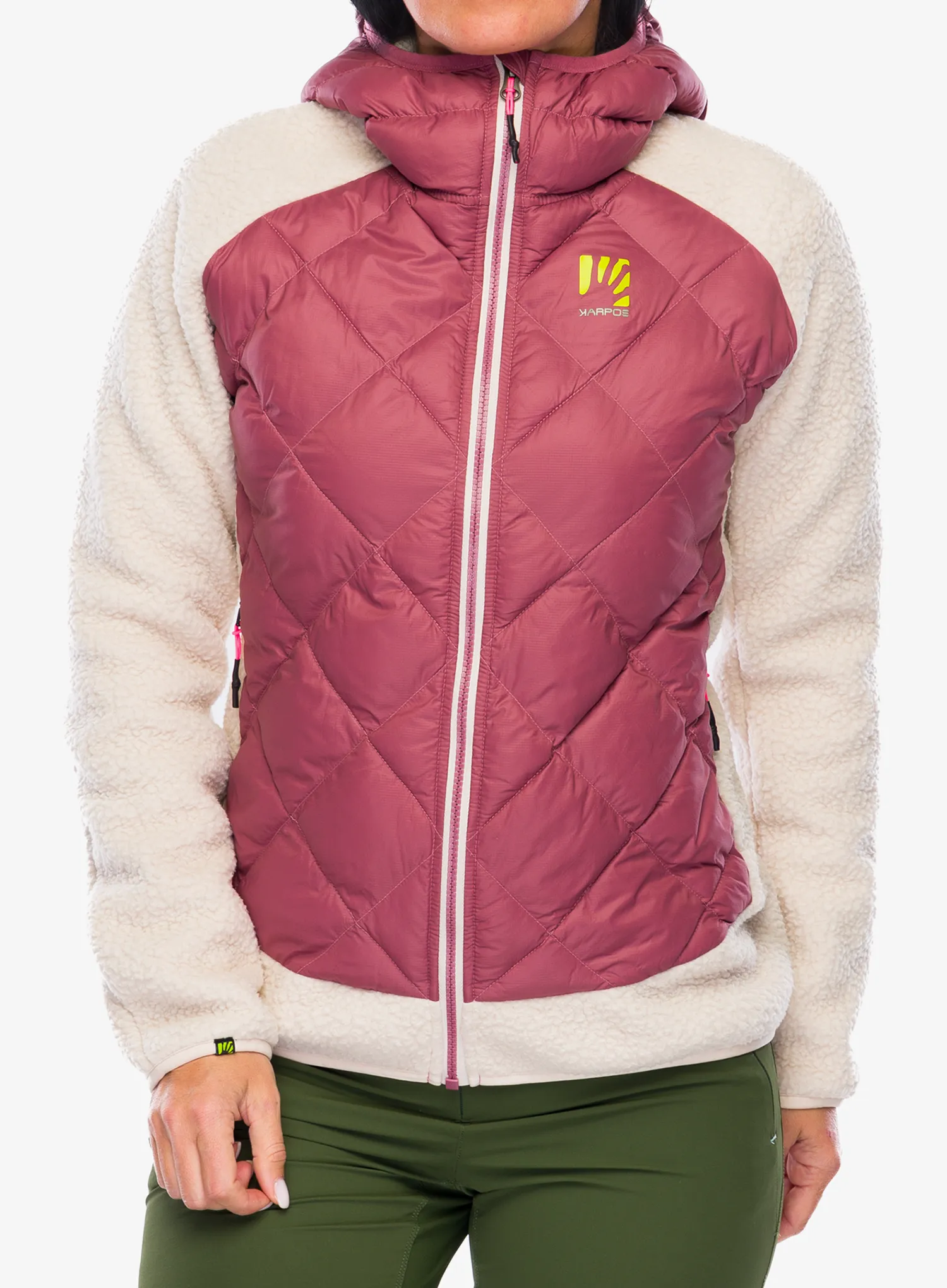 Hybridní bunda dámská Karpos Marmarole Retro Jacket - deco rose/oat
