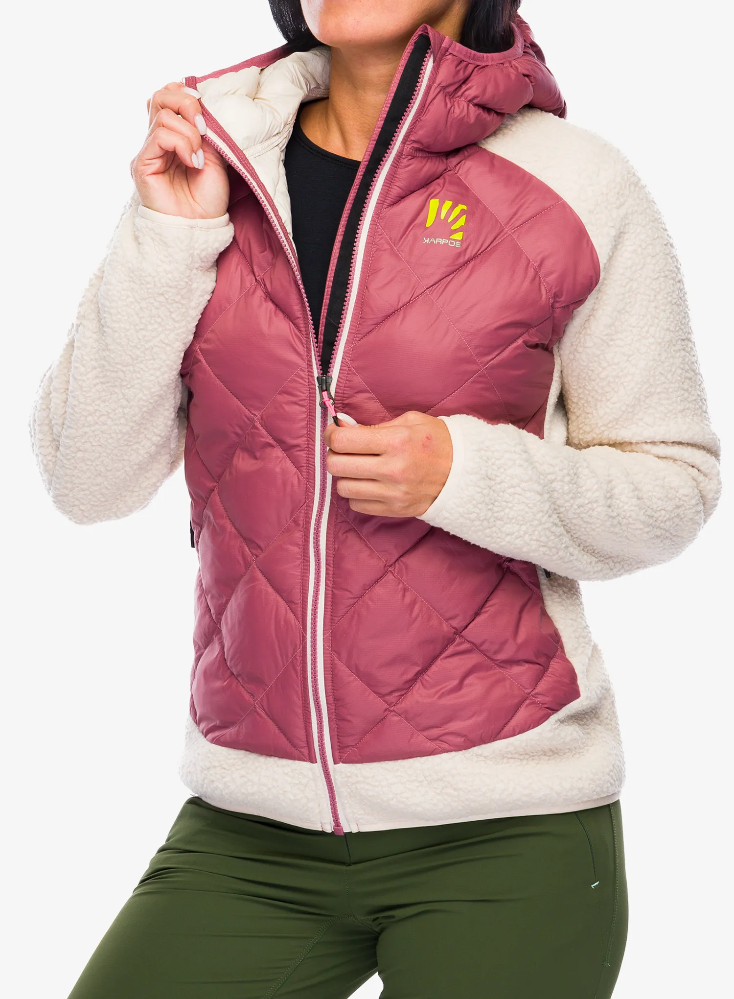 Hybridní bunda dámská Karpos Marmarole Retro Jacket - deco rose/oat