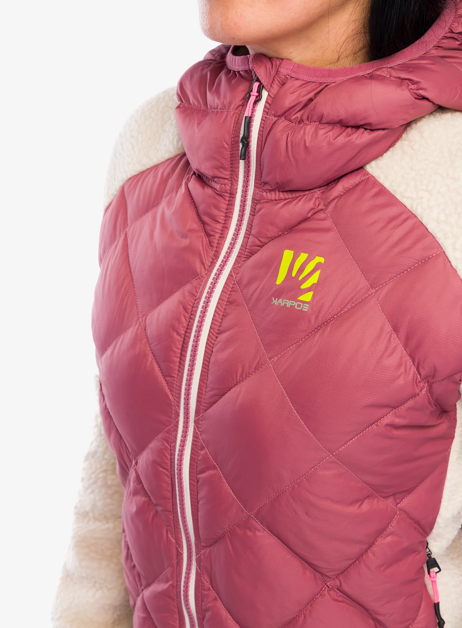 Hybridní bunda dámská Karpos Marmarole Retro Jacket - deco rose/oat