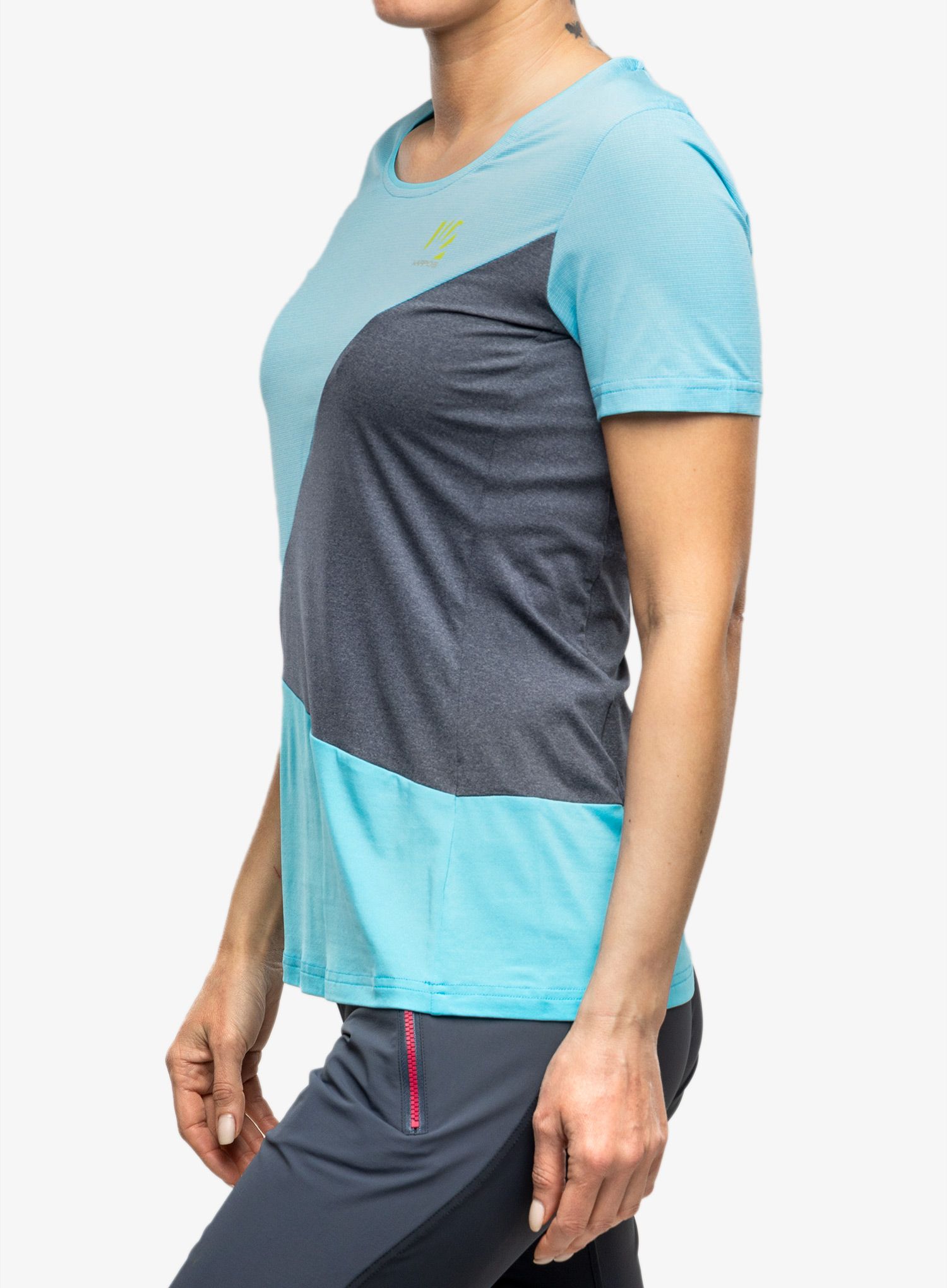 Dámské tričko Karpos Nuvolau Jersey - blue atoll/sky captain
