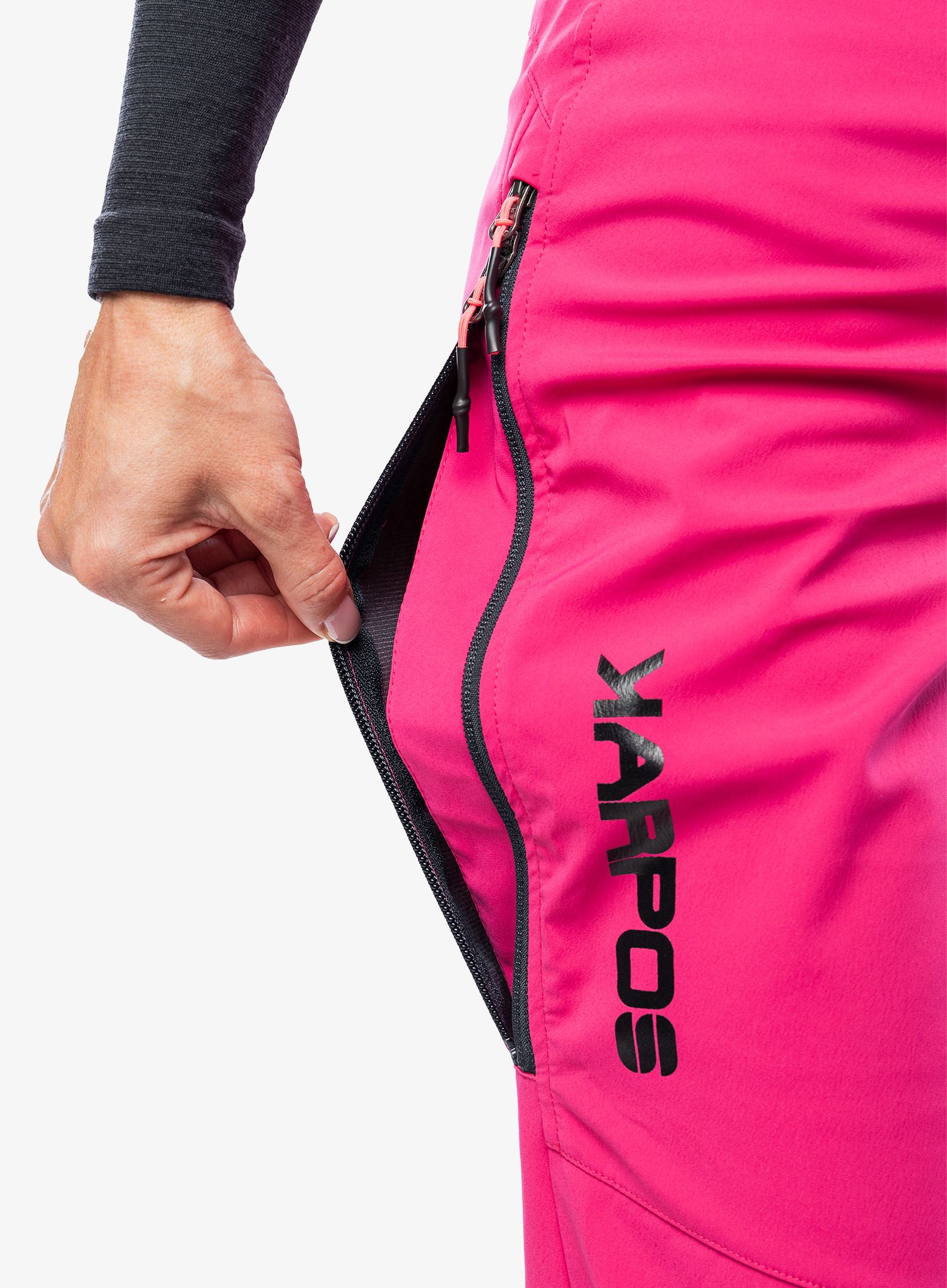 Skialpové kalhoty dámské Karpos Palu Pant - pink/vulcan