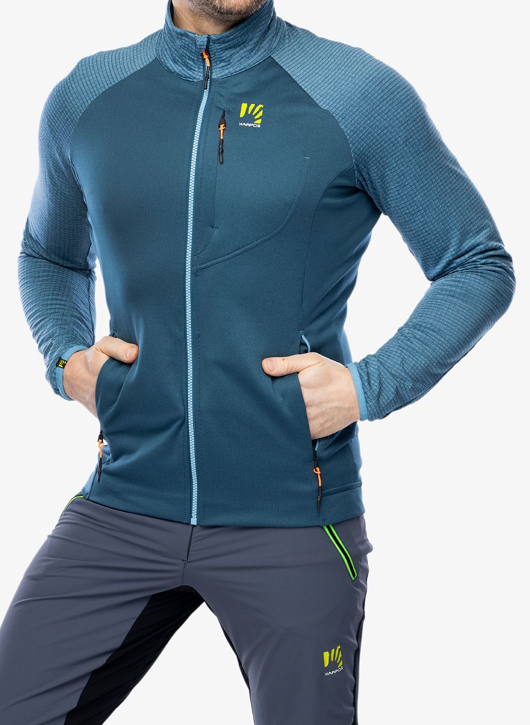 Mikina se zipem Karpos Pizzocco Evo Full-Zip Fleece - stargazer/niagara