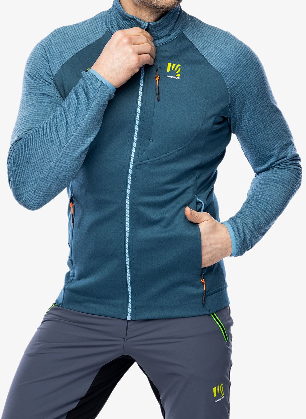 Mikina se zipem Karpos Pizzocco Evo Full-Zip Fleece - stargazer/niagara
