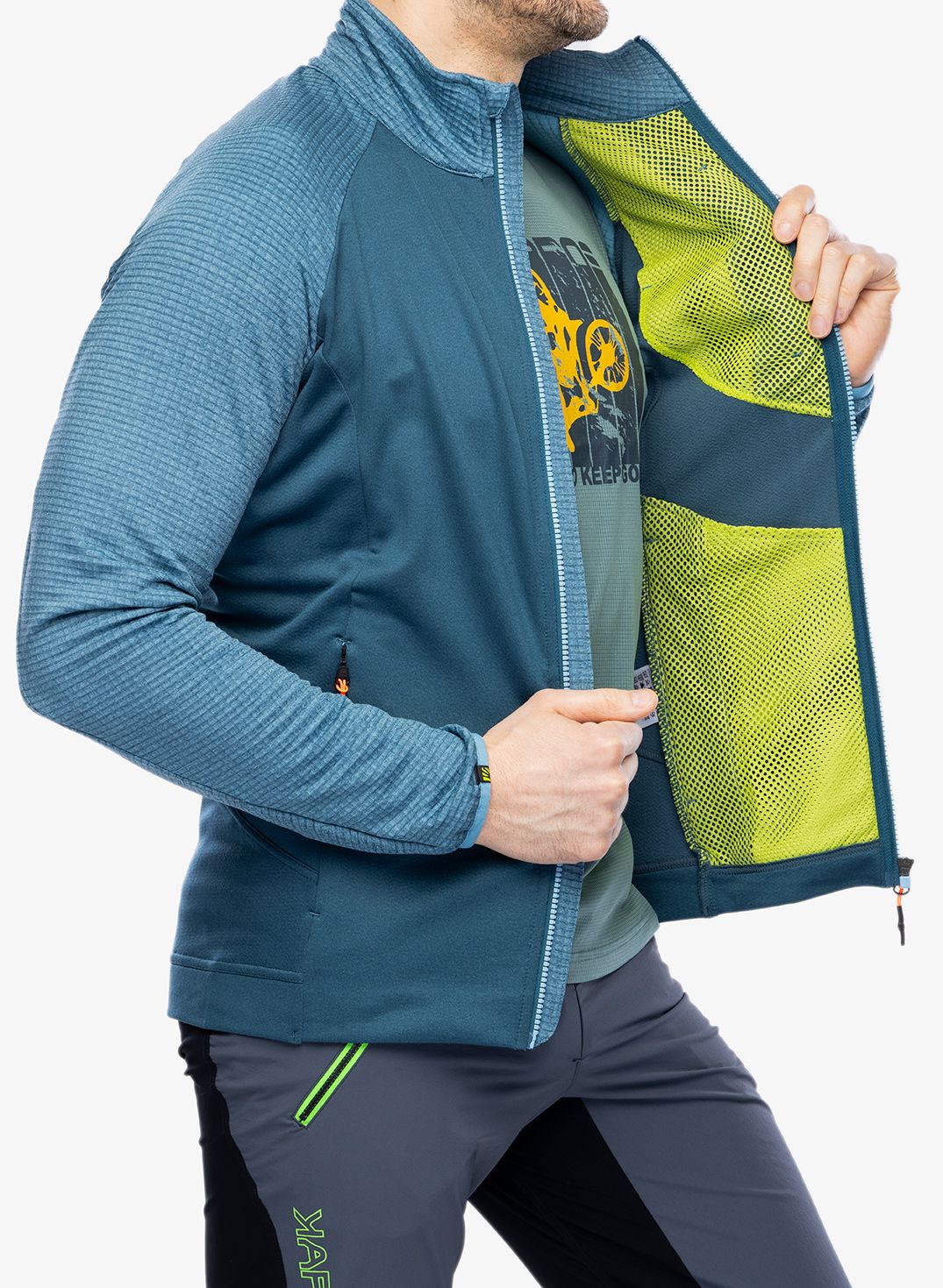 Mikina se zipem Karpos Pizzocco Evo Full-Zip Fleece - stargazer/niagara