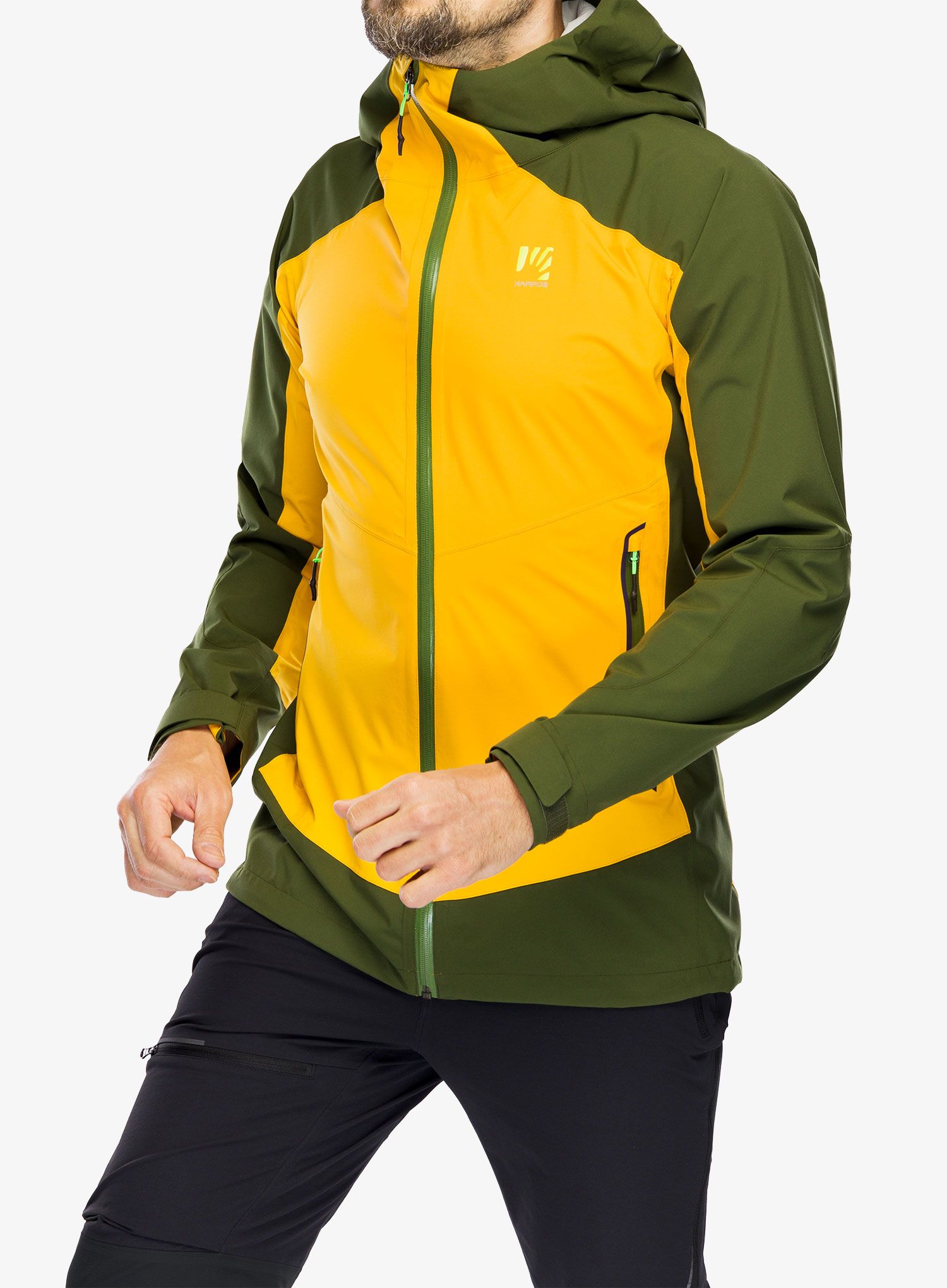 Bunda do deště Karpos Temporale Jacket - radiant/rifle green