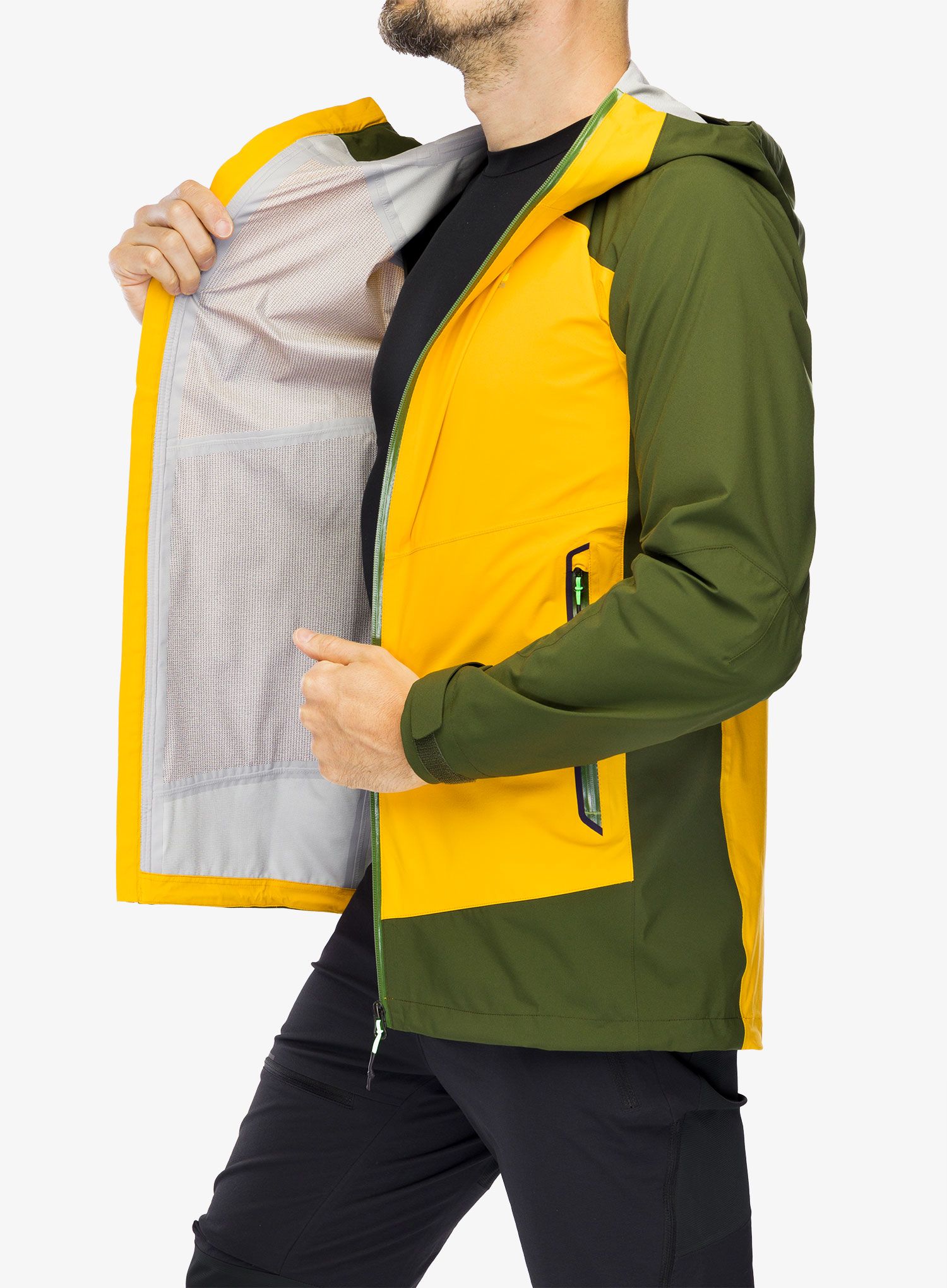 Bunda do deště Karpos Temporale Jacket - radiant/rifle green
