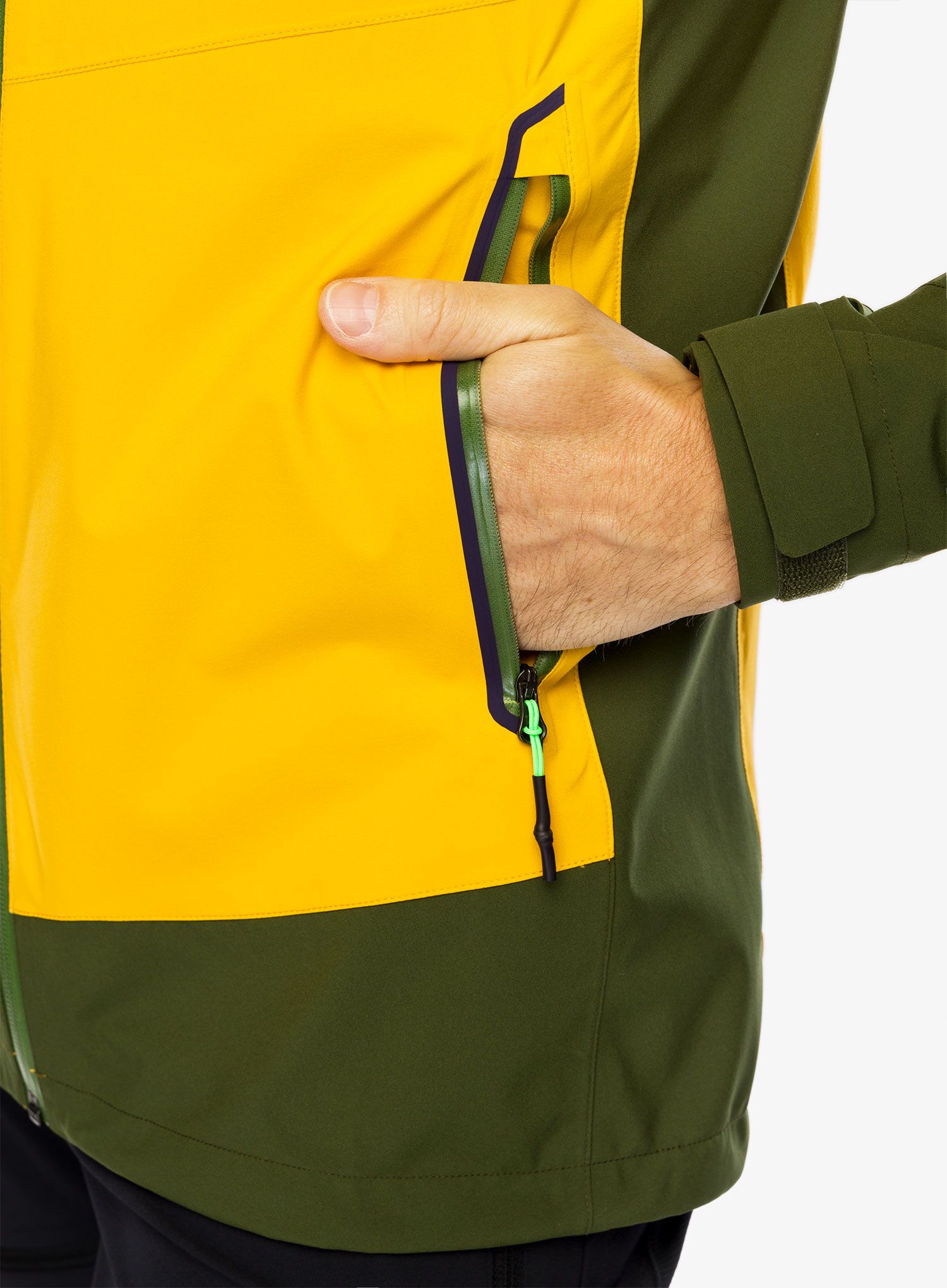 Bunda do deště Karpos Temporale Jacket - radiant/rifle green