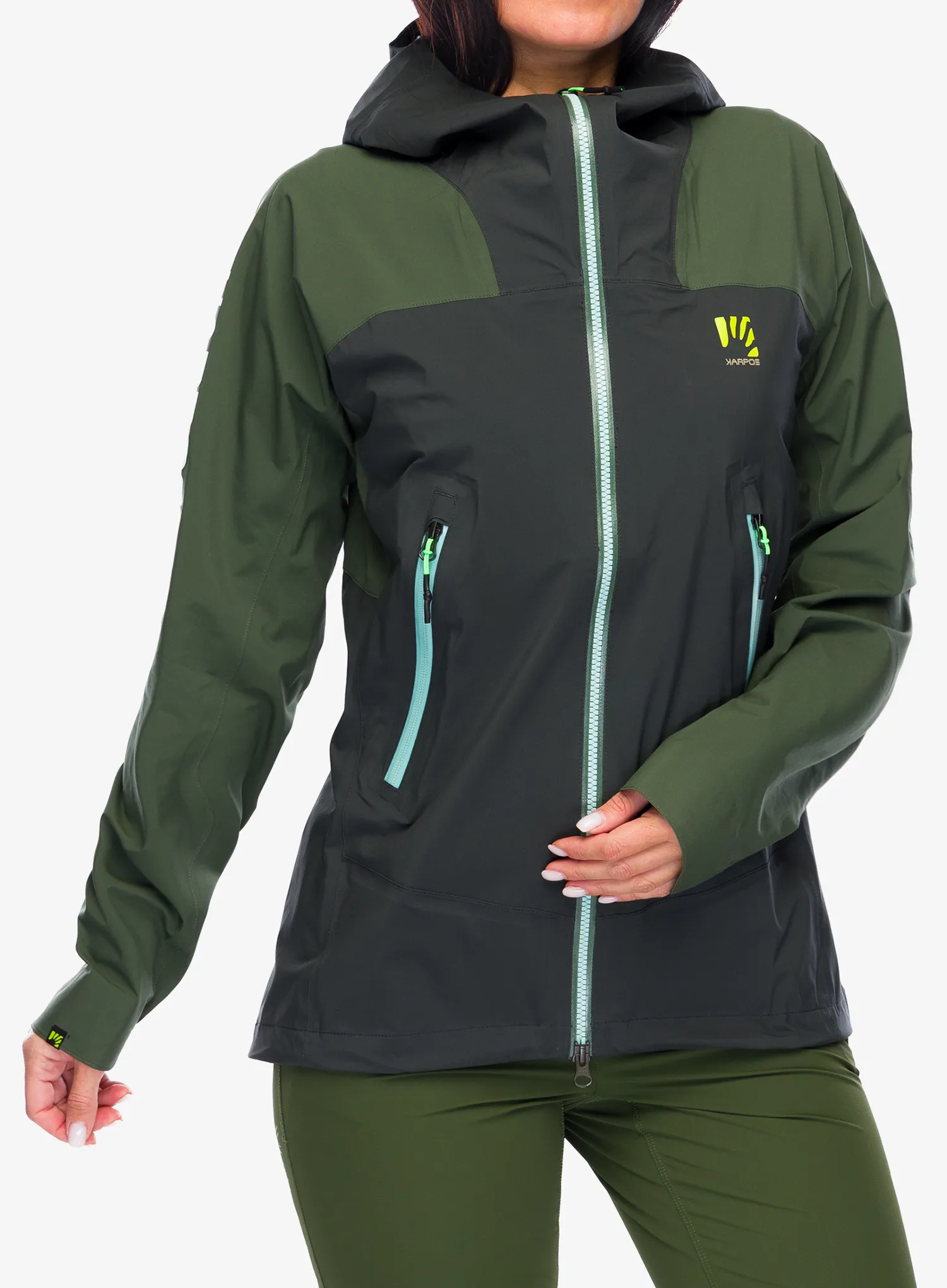 Dámská bunda Karpos Valsesia Shell Jacket - black sand/thyme