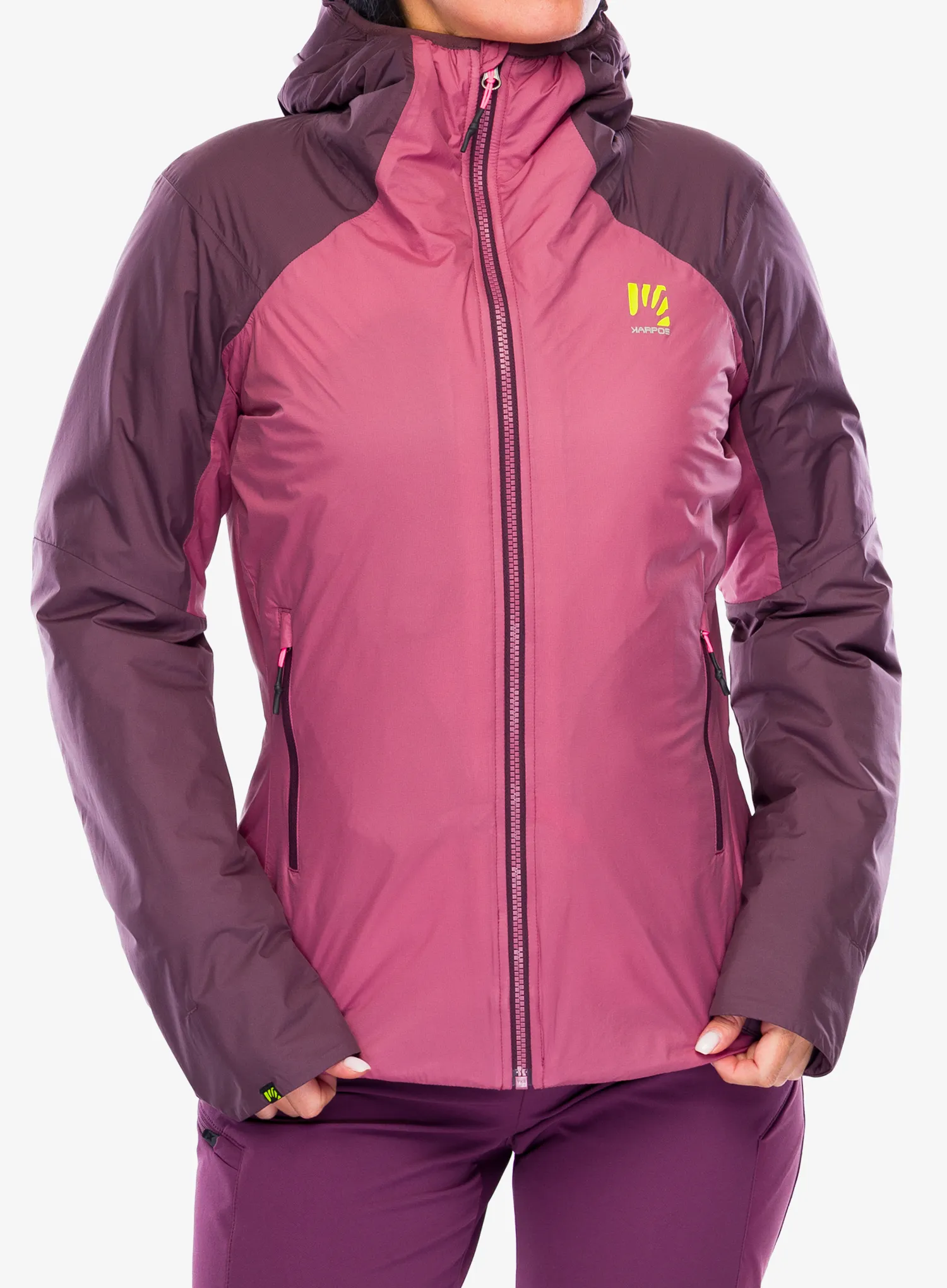 Zateplená bunda dámská Karpos Vinson Evo Jacket - deco rose/huckleberry
