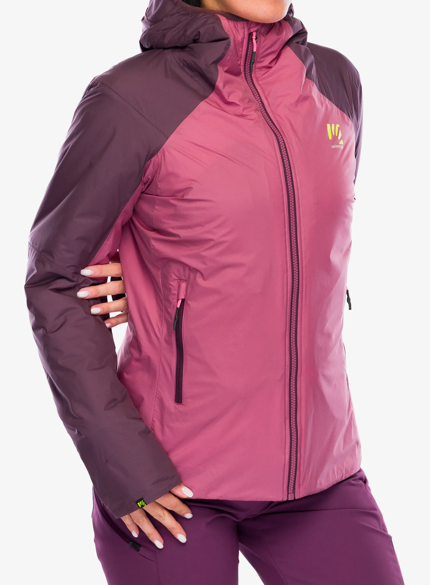 Zateplená bunda dámská Karpos Vinson Evo Jacket - deco rose/huckleberry