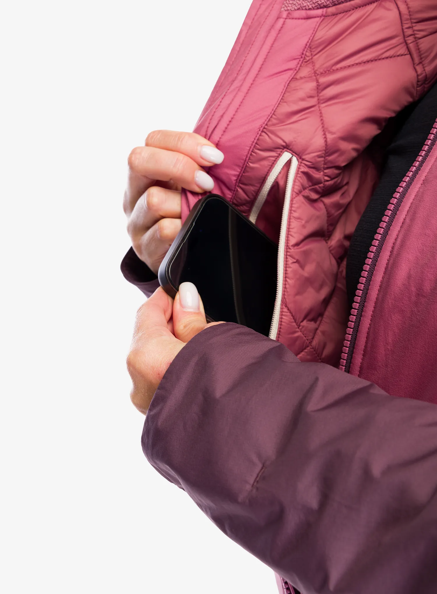 Zateplená bunda dámská Karpos Vinson Evo Jacket - deco rose/huckleberry