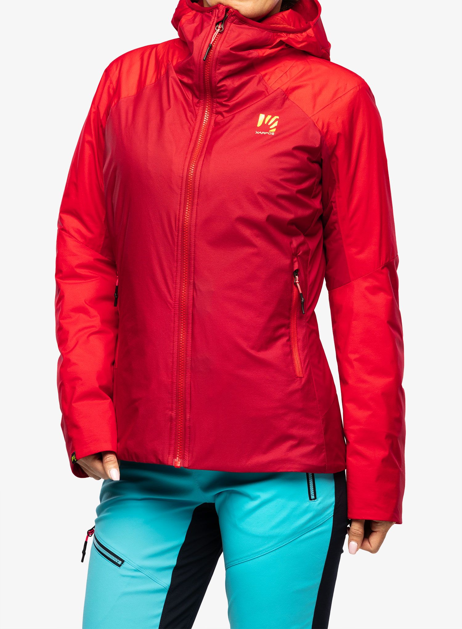 Dámská zateplená bunda Karpos Vinson Jacket - jester red/poinsettia