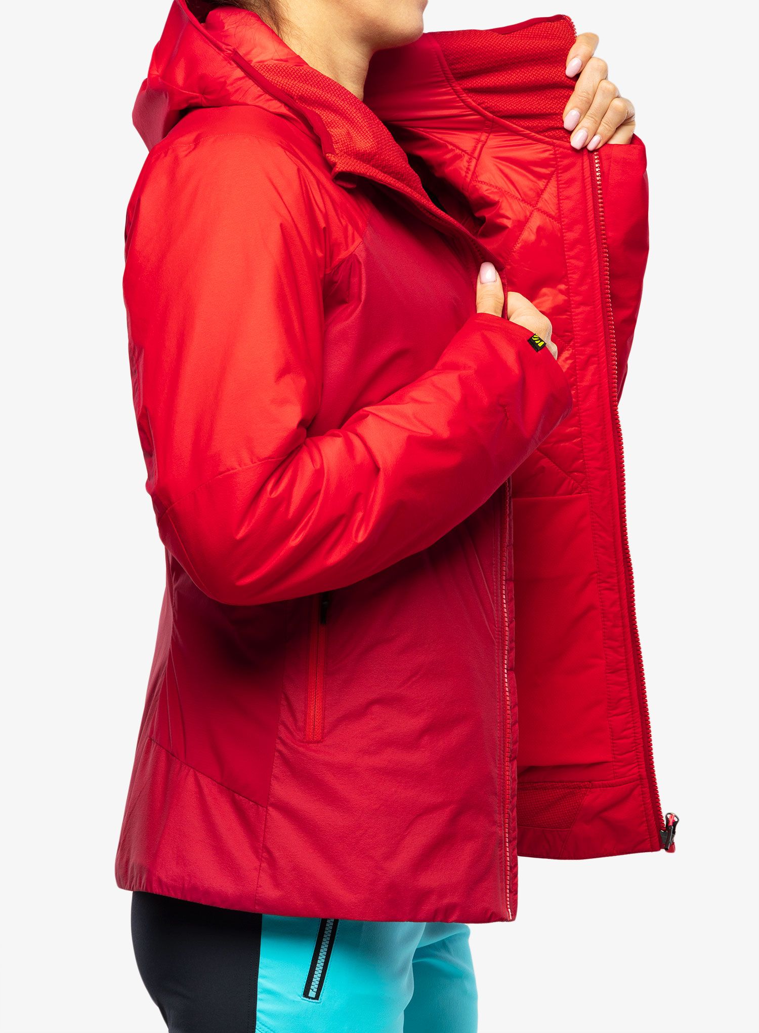 Dámská zateplená bunda Karpos Vinson Jacket - jester red/poinsettia