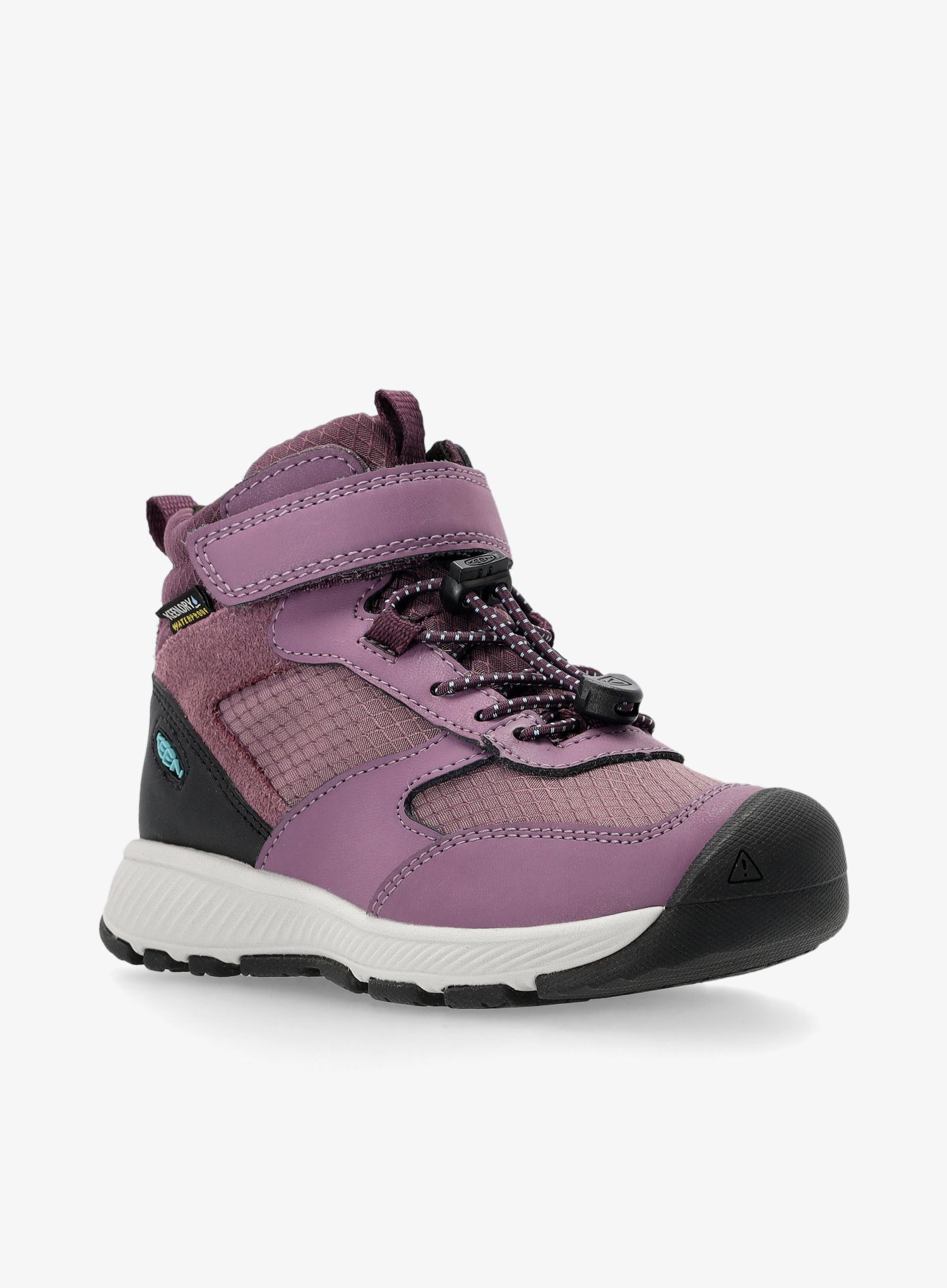 Dětské boty Keen Skua Mid WP Kids - black plum/plum perfect