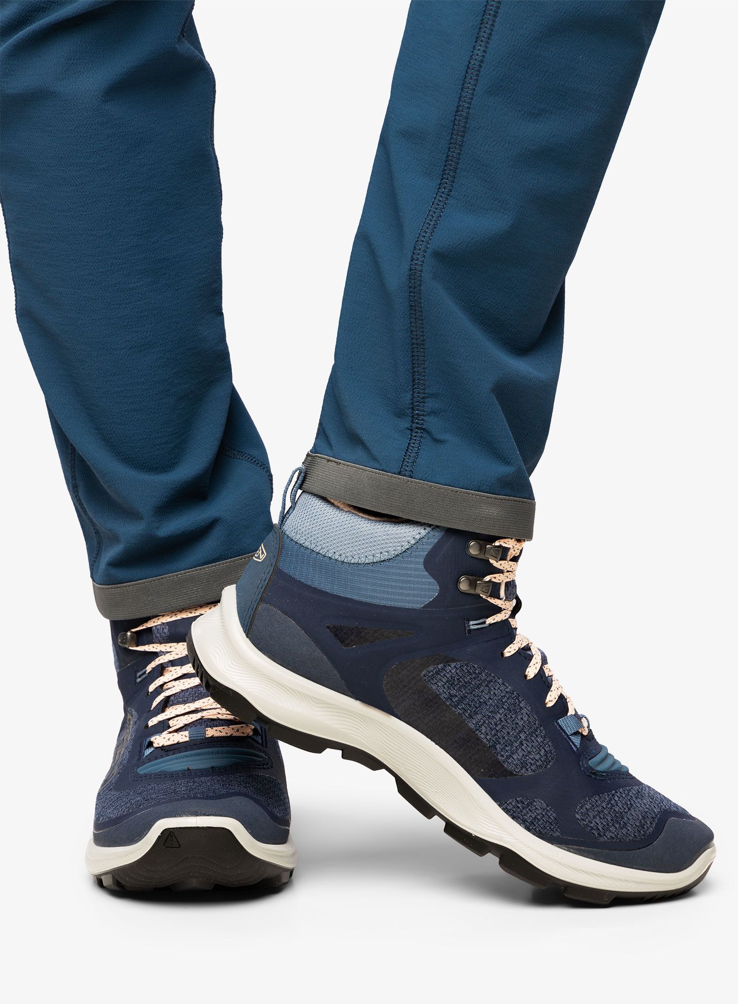 Turistické boty dámské Keen Terradora Flex Mid WP- vintage indigo/peachy keen