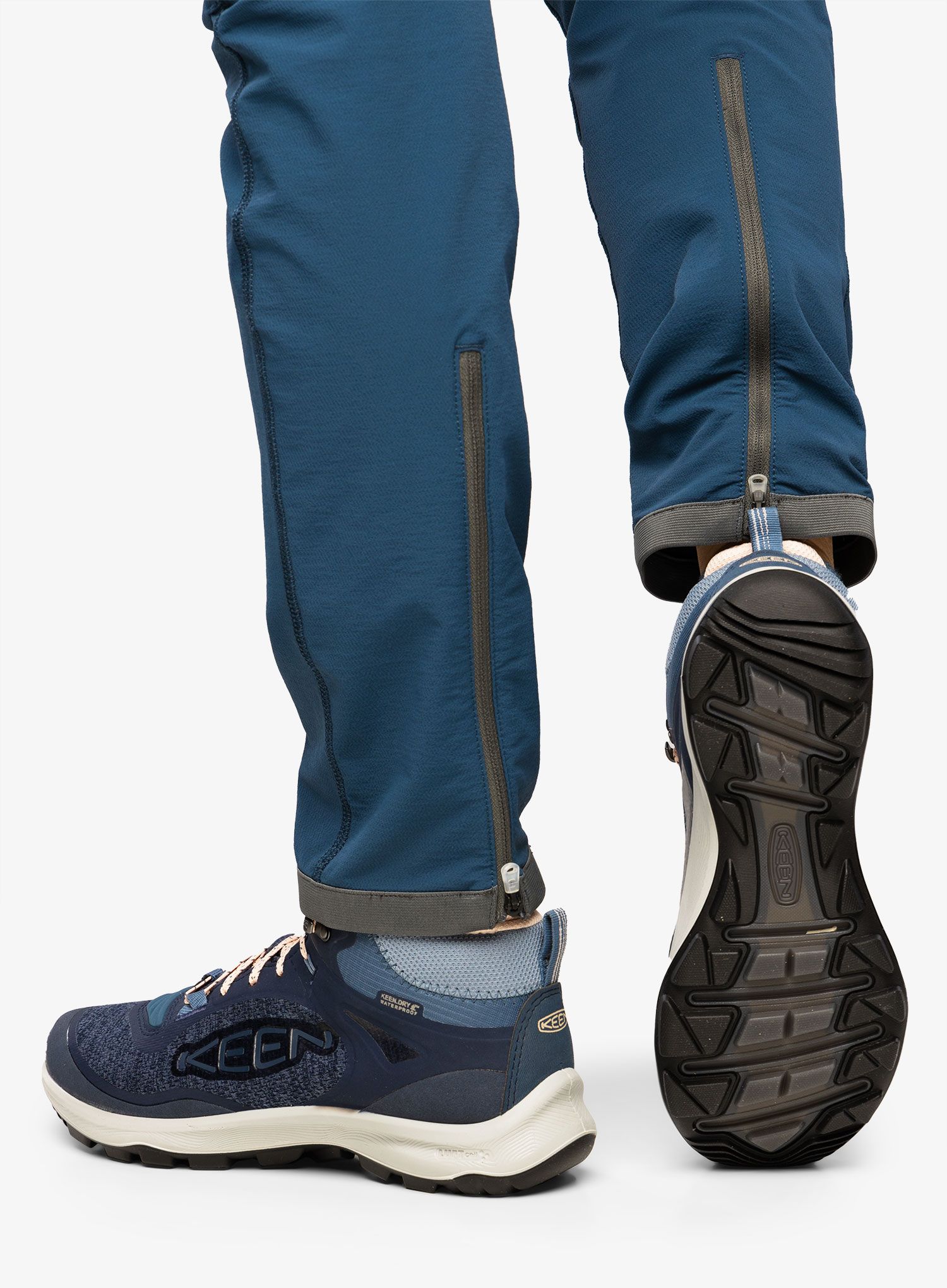Turistické boty dámské Keen Terradora Flex Mid WP- vintage indigo/peachy keen