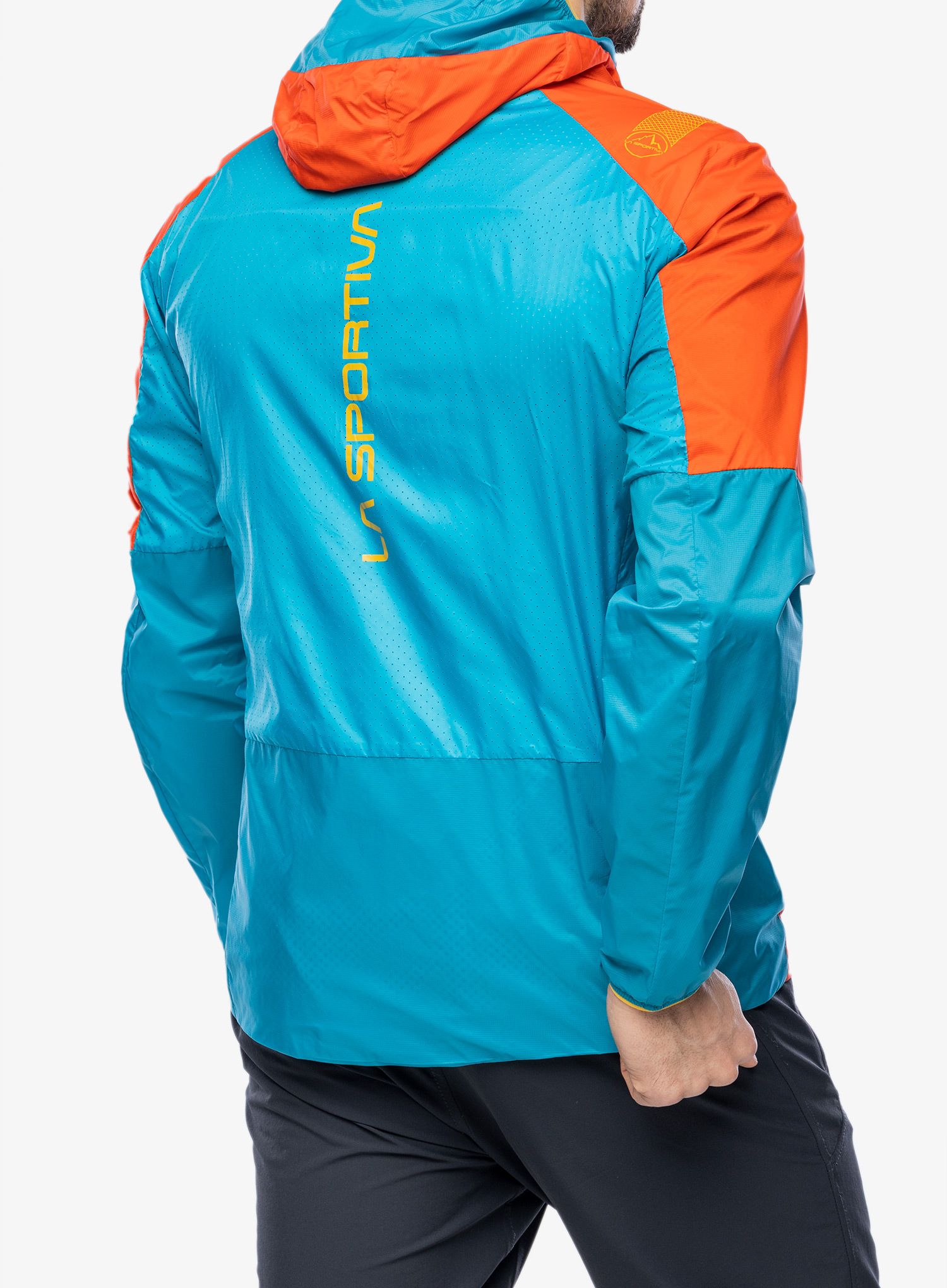 Bunda La Sportiva Across Lite Jacket - cherry tomato/tropic blue