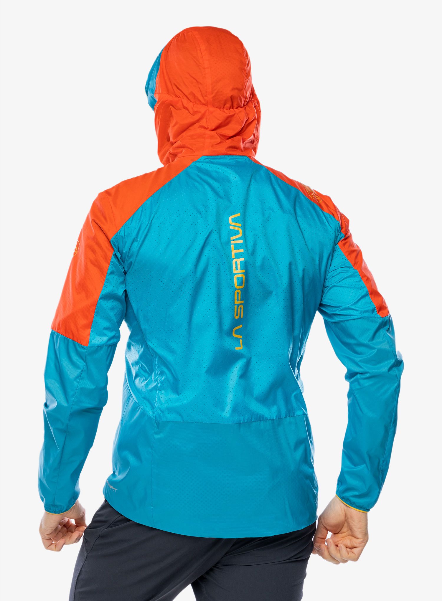 Bunda La Sportiva Across Lite Jacket - cherry tomato/tropic blue
