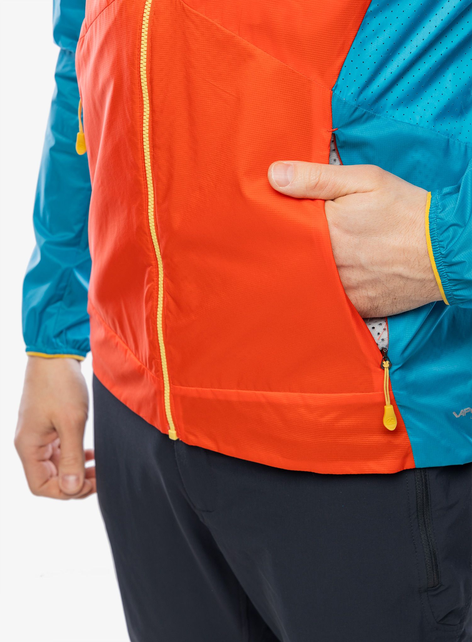 Bunda La Sportiva Across Lite Jacket - cherry tomato/tropic blue