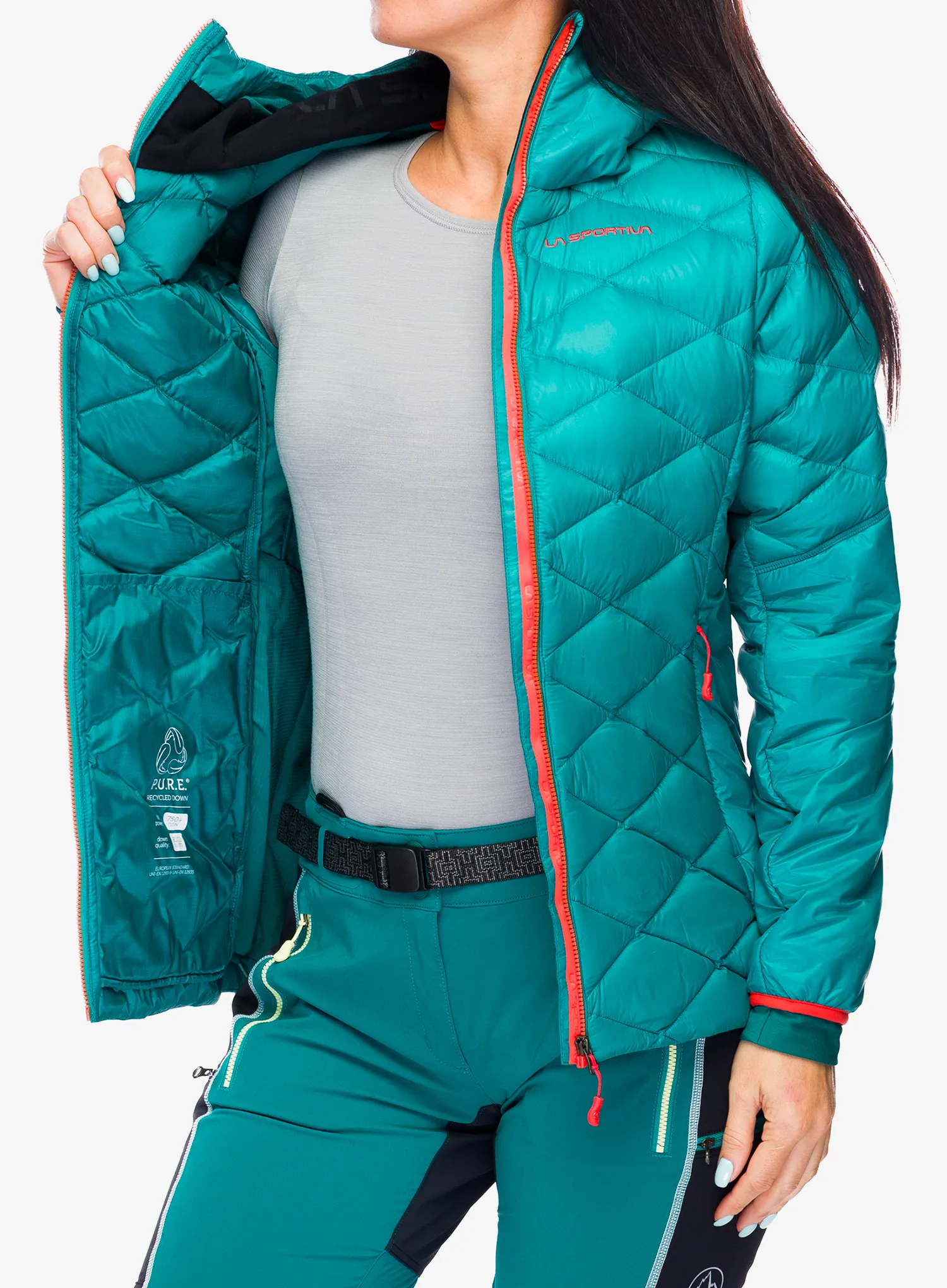 Dámská péřová bunda La Sportiva Aiguille Down Jkt - everglade