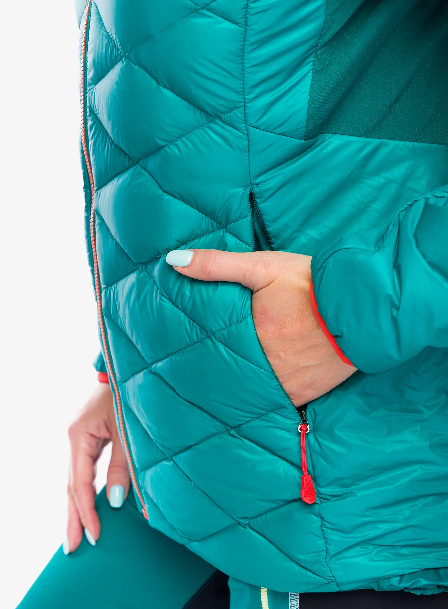 Dámská péřová bunda La Sportiva Aiguille Down Jkt - everglade