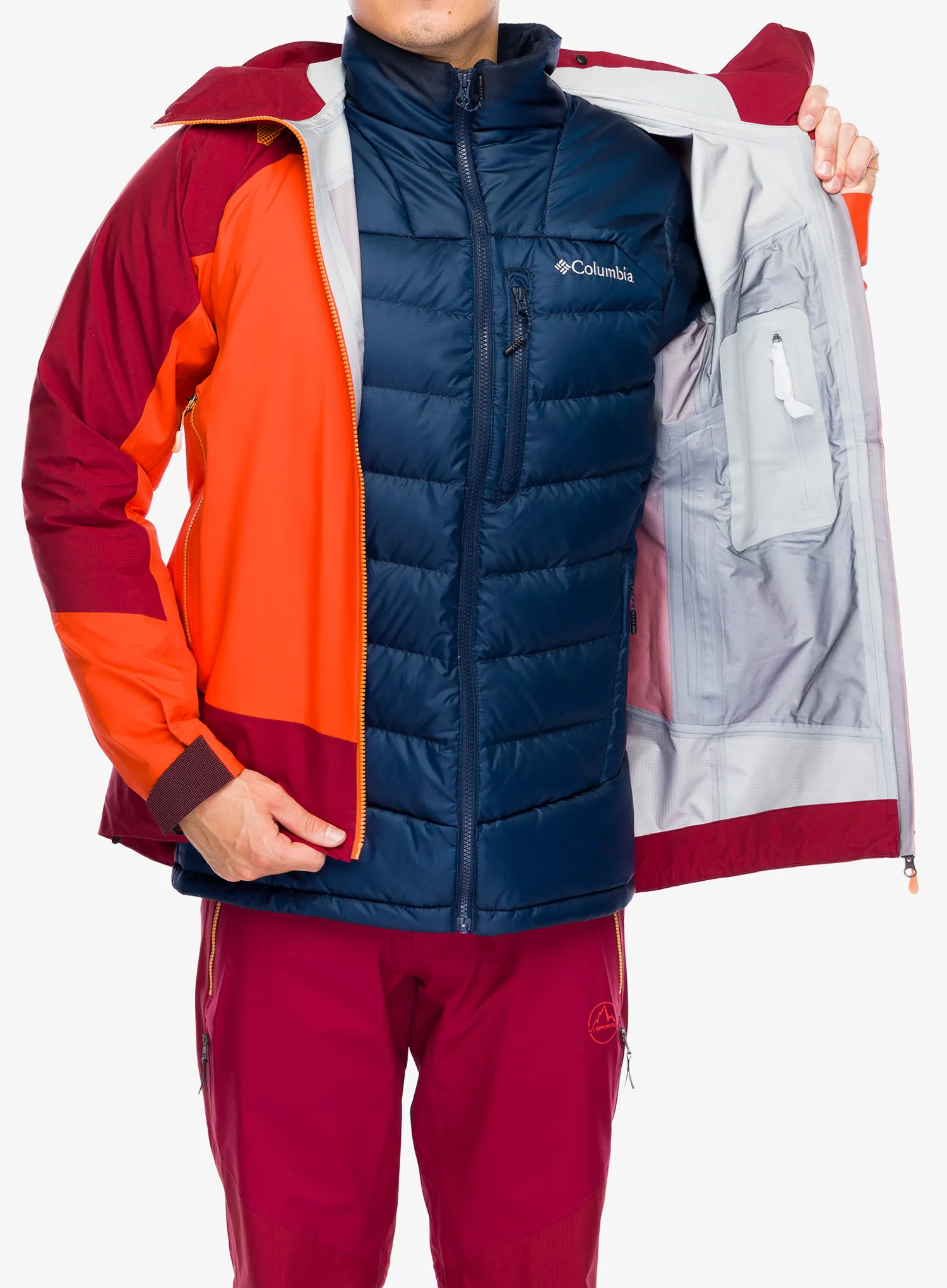 GORE TEX bunda La Sportiva Alpine Guide GTX Jkt - cherry tomato/sangria