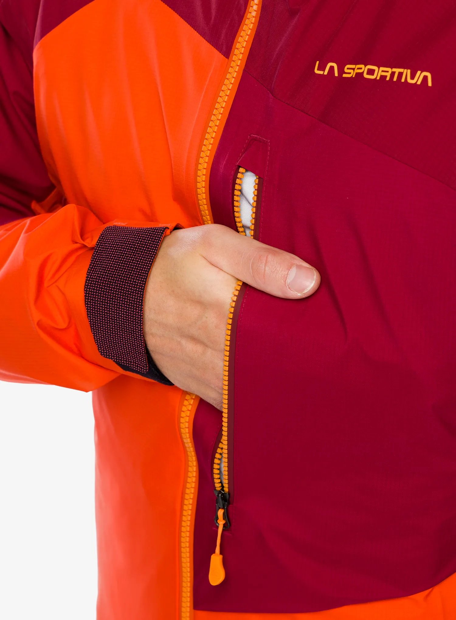 GORE TEX bunda La Sportiva Alpine Guide GTX Jkt - cherry tomato/sangria