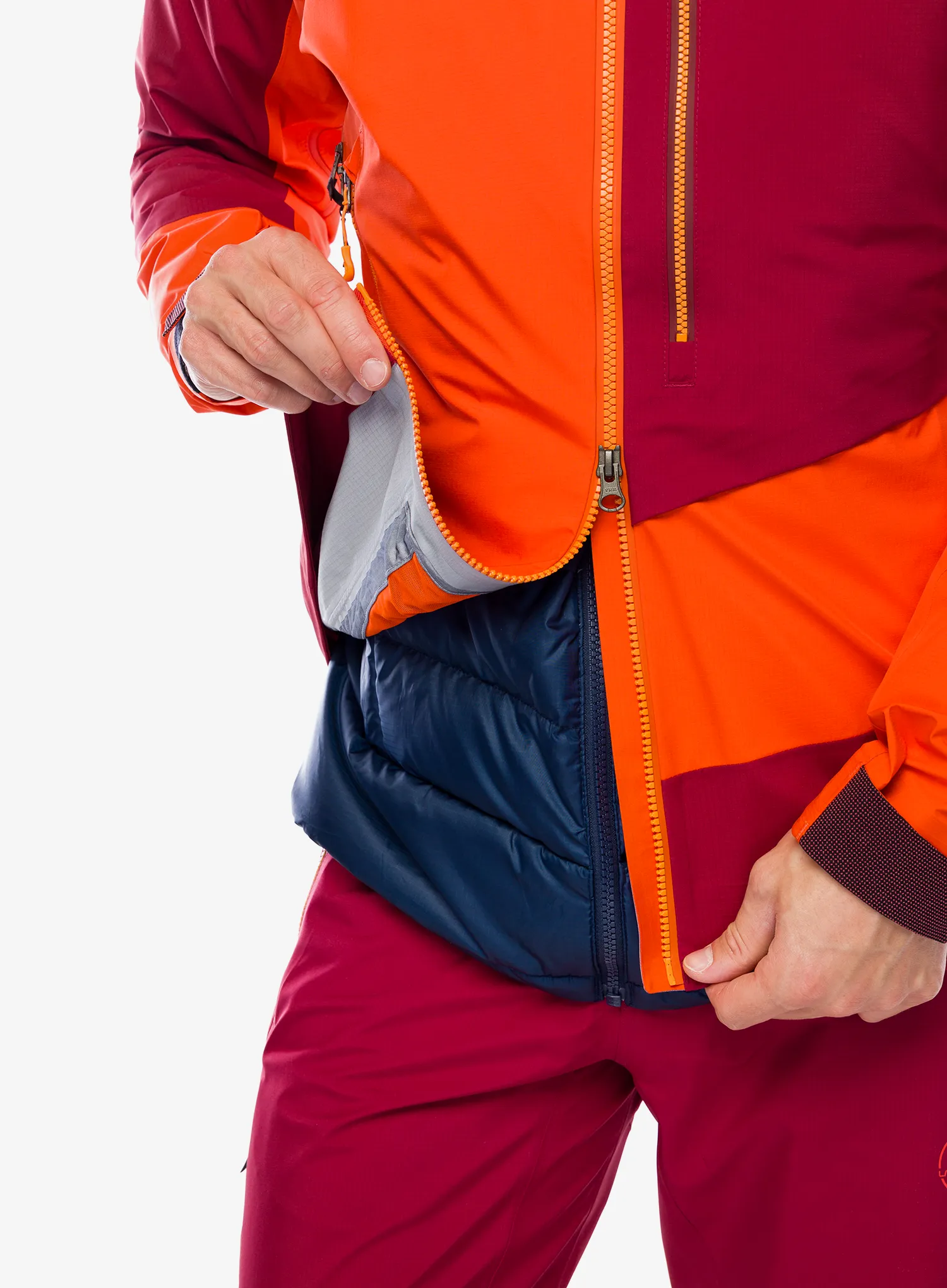 GORE TEX bunda La Sportiva Alpine Guide GTX Jkt - cherry tomato/sangria