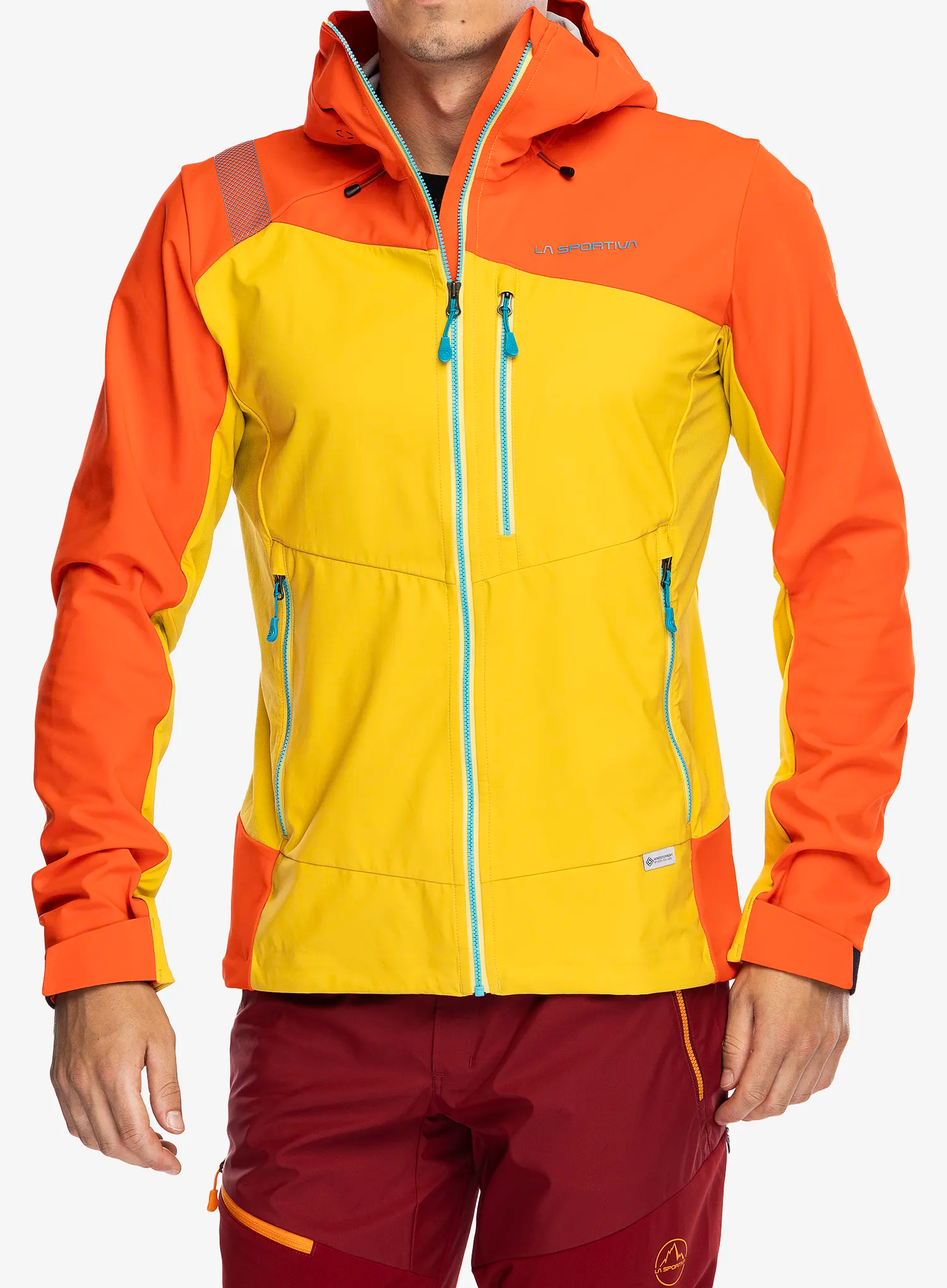 Softshellová bunda La Sportiva Alpine Guide Windstopper Jacket - bamboo/cherry tomato