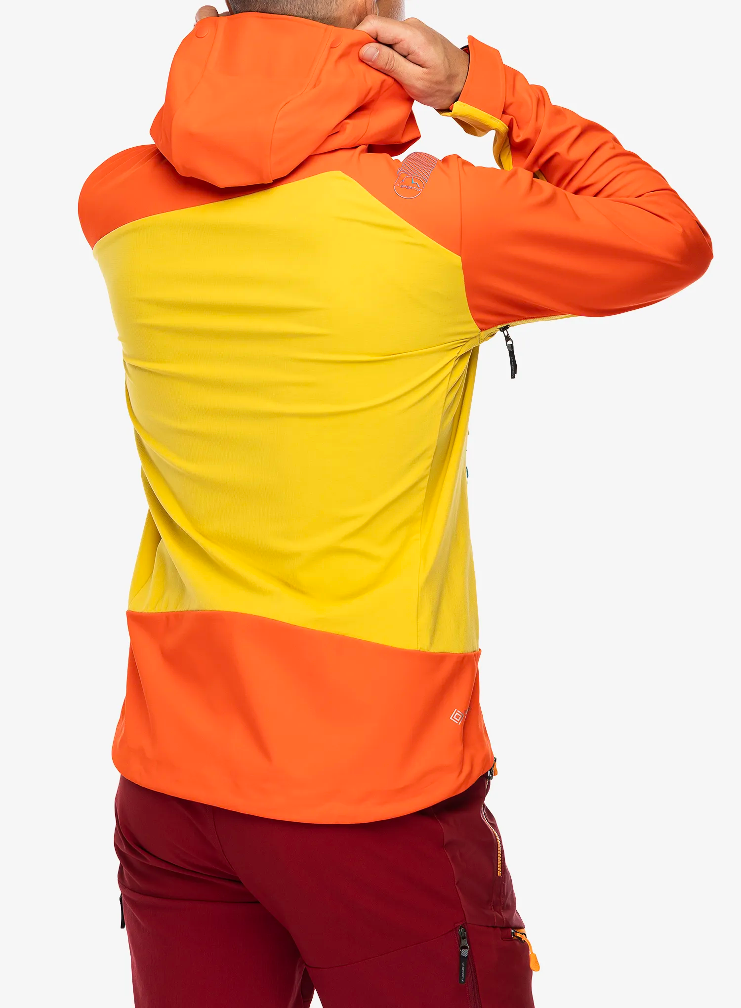 Softshellová bunda La Sportiva Alpine Guide Windstopper Jacket - bamboo/cherry tomato
