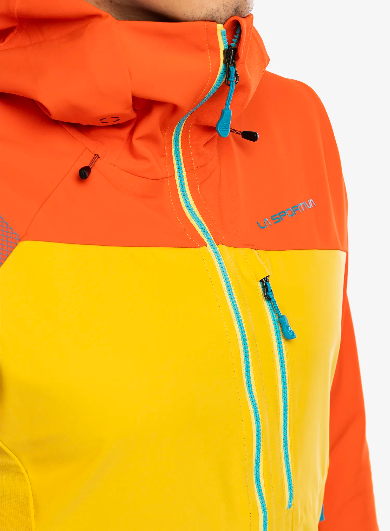 Softshellová bunda La Sportiva Alpine Guide Windstopper Jacket - bamboo/cherry tomato