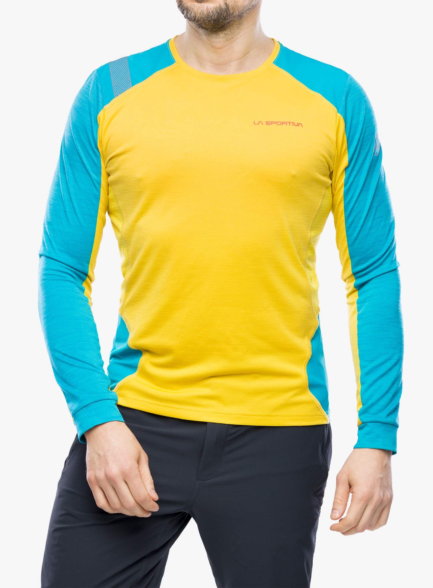 Funkční mikina La Sportiva Beyond Long Sleeve - bamboo/tropic blue