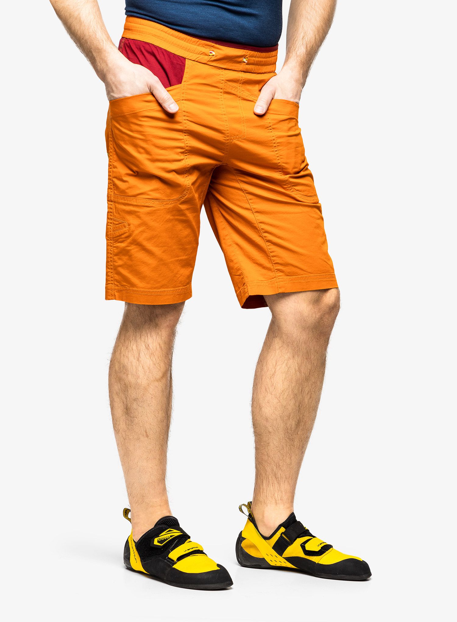 Lezecké kraťasy La Sportiva Bleauser Short - hawaiian sun/sangria