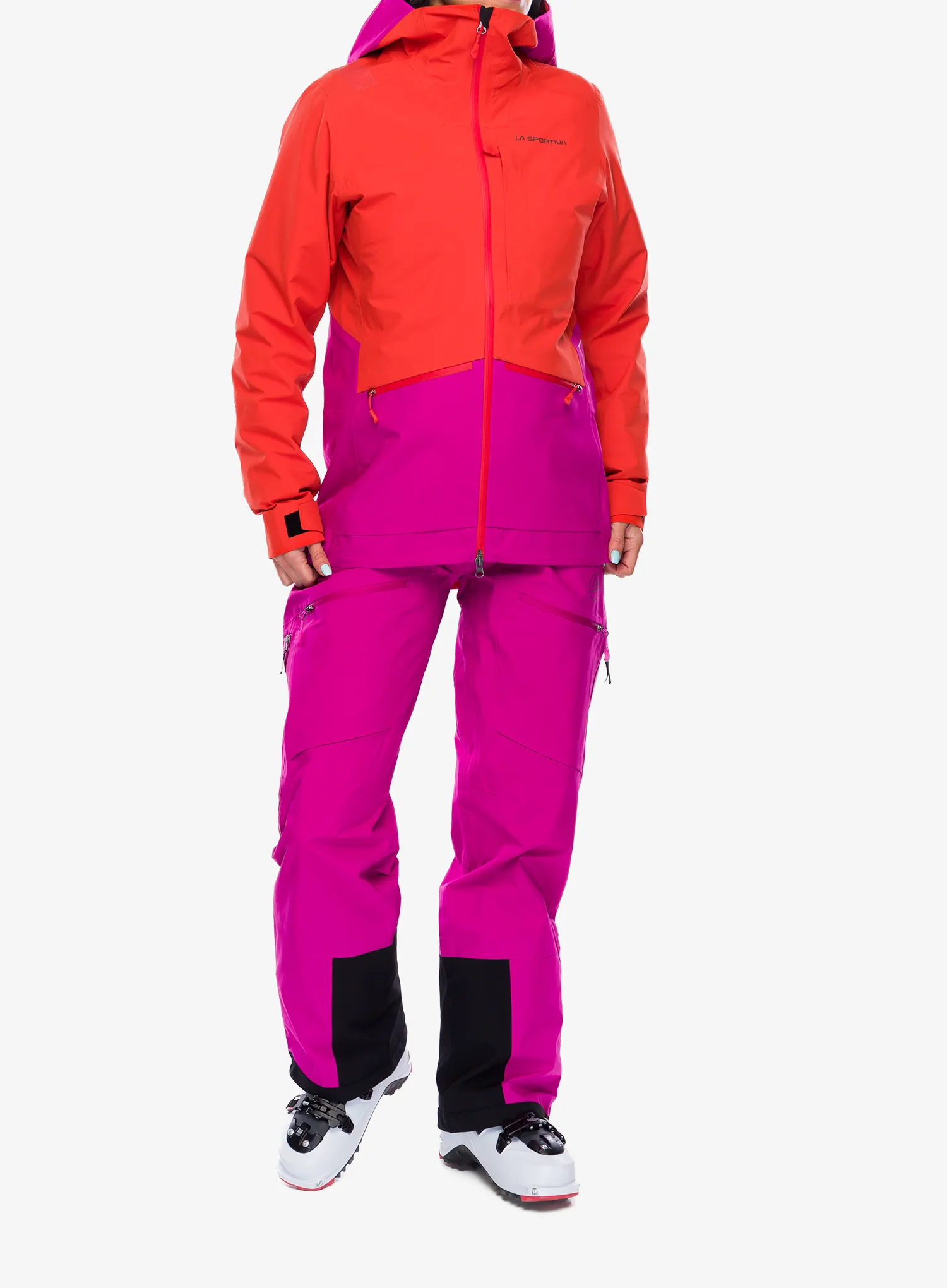 Dámská nepromokavá bunda s membránou La Sportiva Chaser Evo Shell Jkt - cherry tomato/springtime