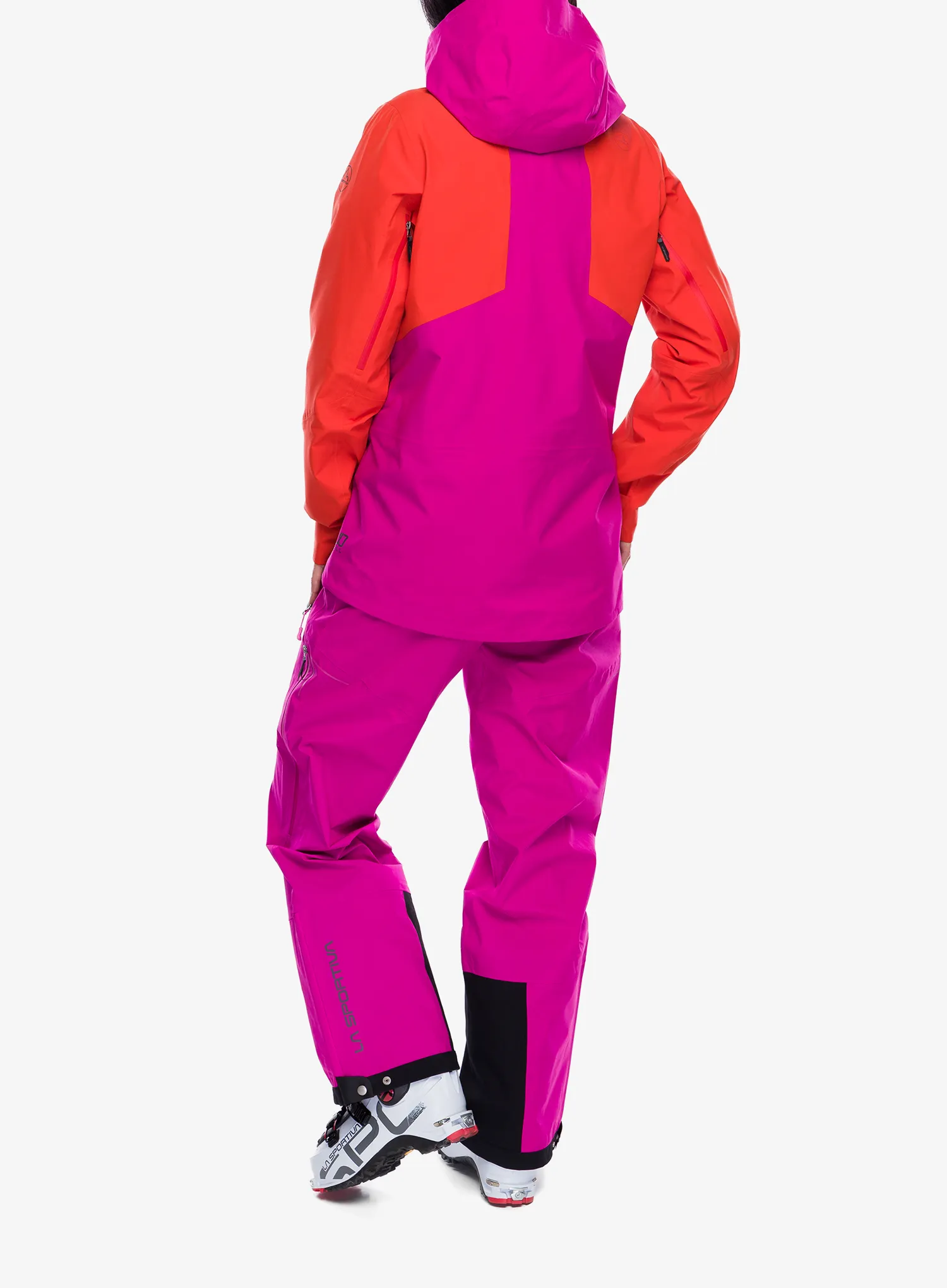 Dámská nepromokavá bunda s membránou La Sportiva Chaser Evo Shell Jkt - cherry tomato/springtime
