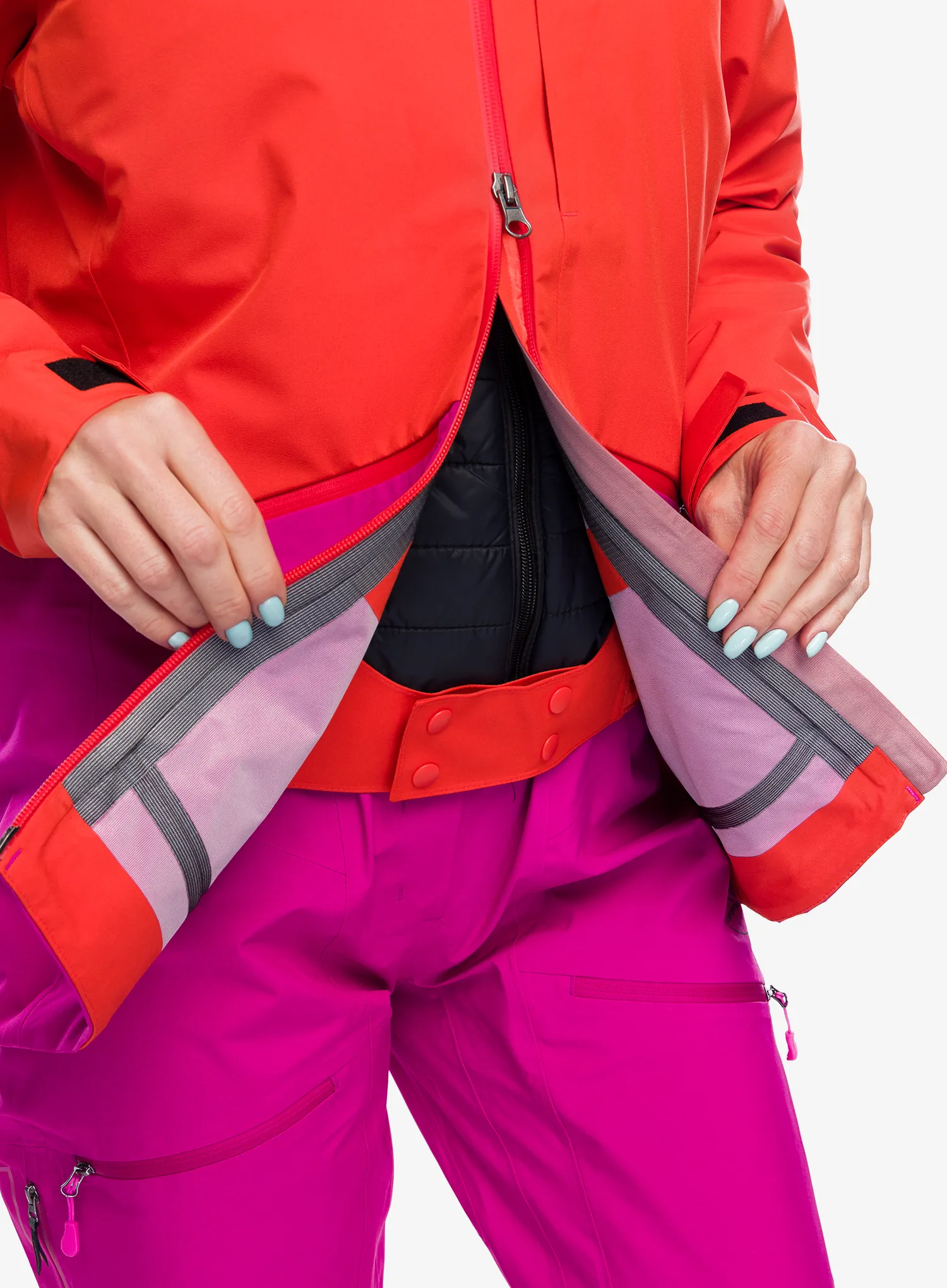 Dámská nepromokavá bunda s membránou La Sportiva Chaser Evo Shell Jkt - cherry tomato/springtime