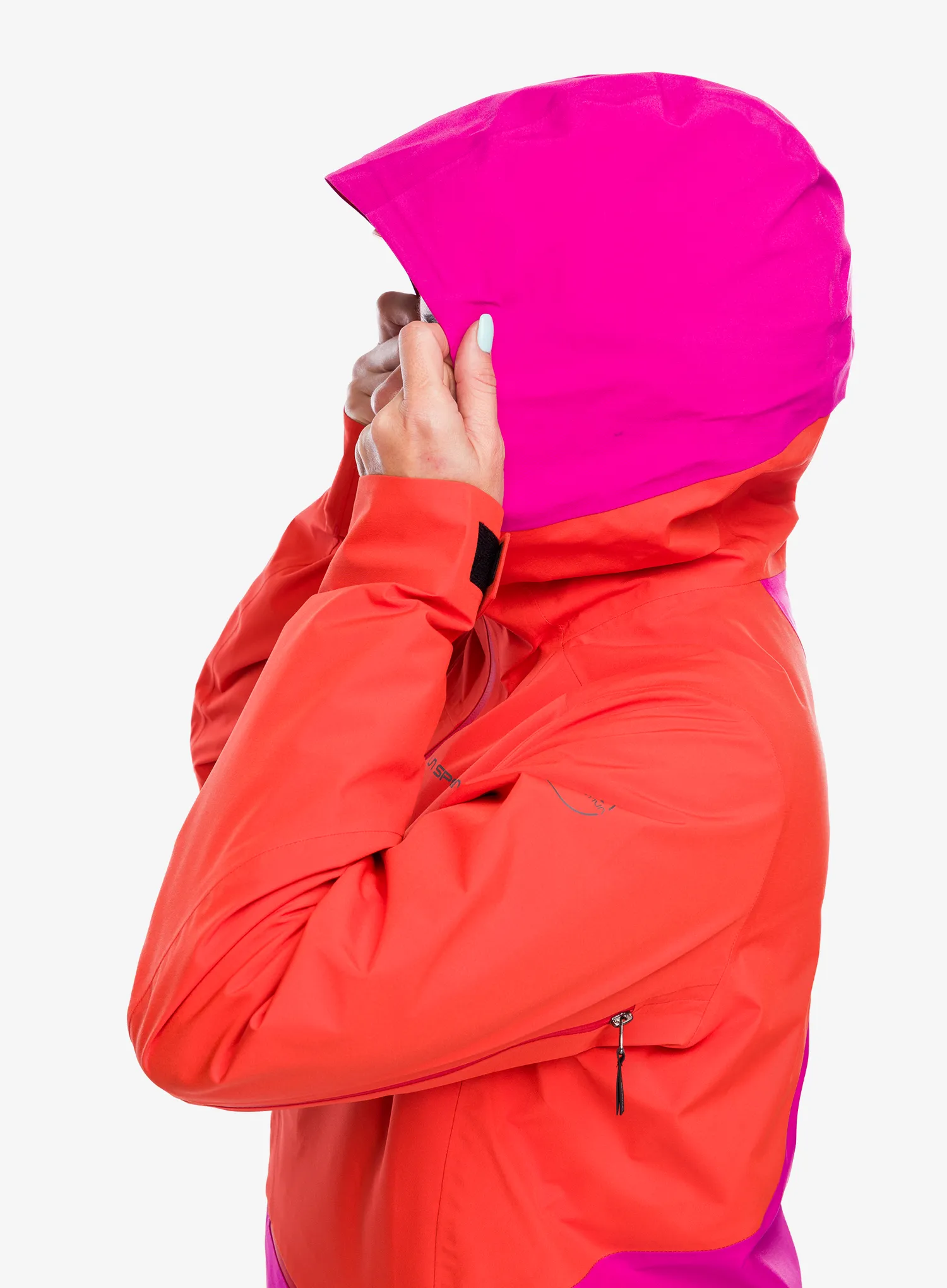Dámská nepromokavá bunda s membránou La Sportiva Chaser Evo Shell Jkt - cherry tomato/springtime