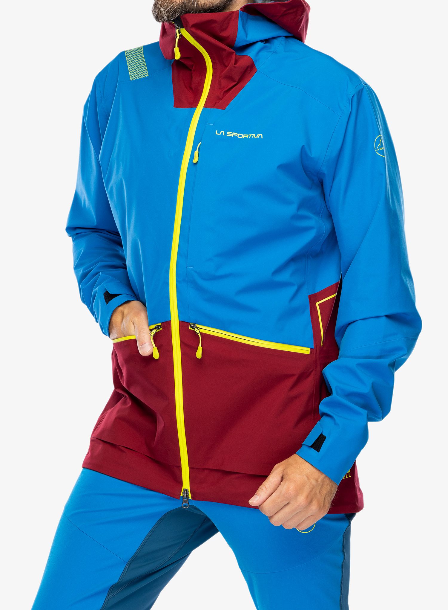 Bunda s membránou La Sportiva Chaser Evo Shell Jkt - electric blue/sangria
