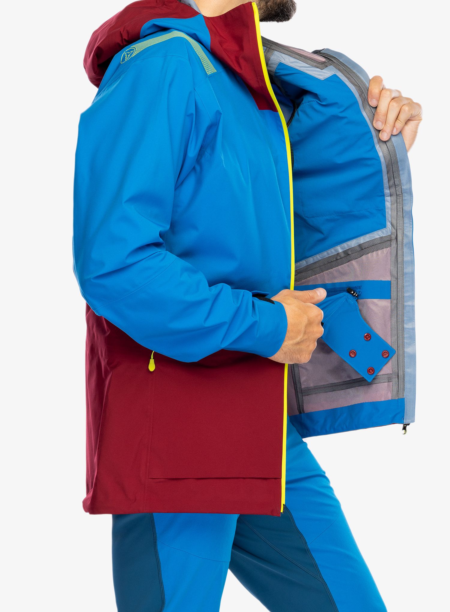 Bunda s membránou La Sportiva Chaser Evo Shell Jkt - electric blue/sangria