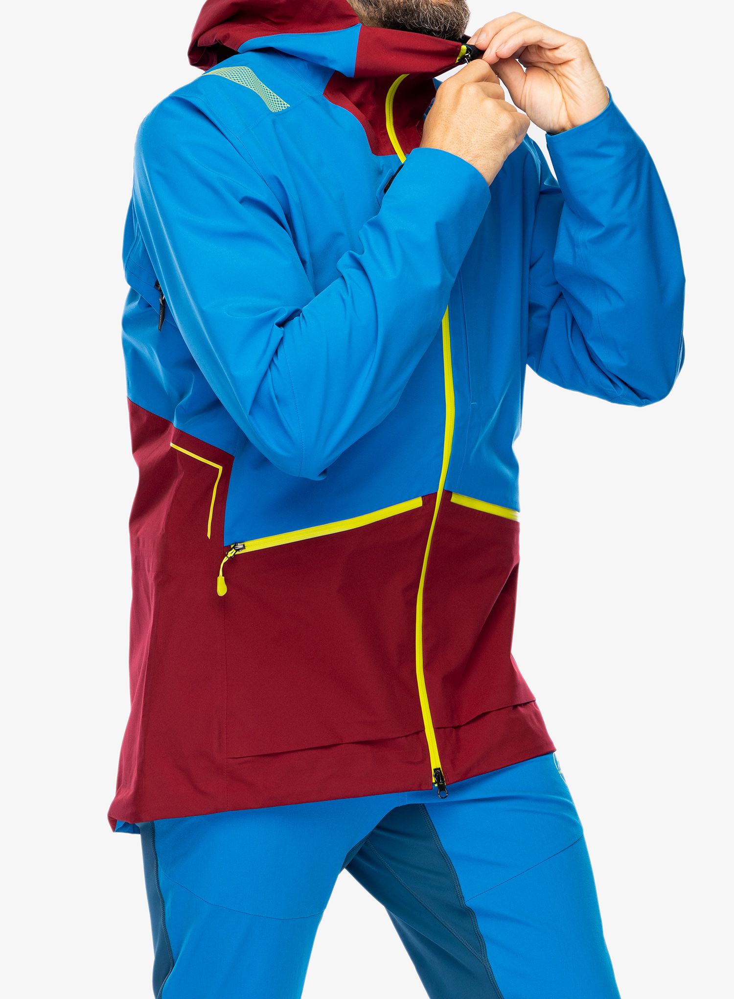 Bunda s membránou La Sportiva Chaser Evo Shell Jkt - electric blue/sangria